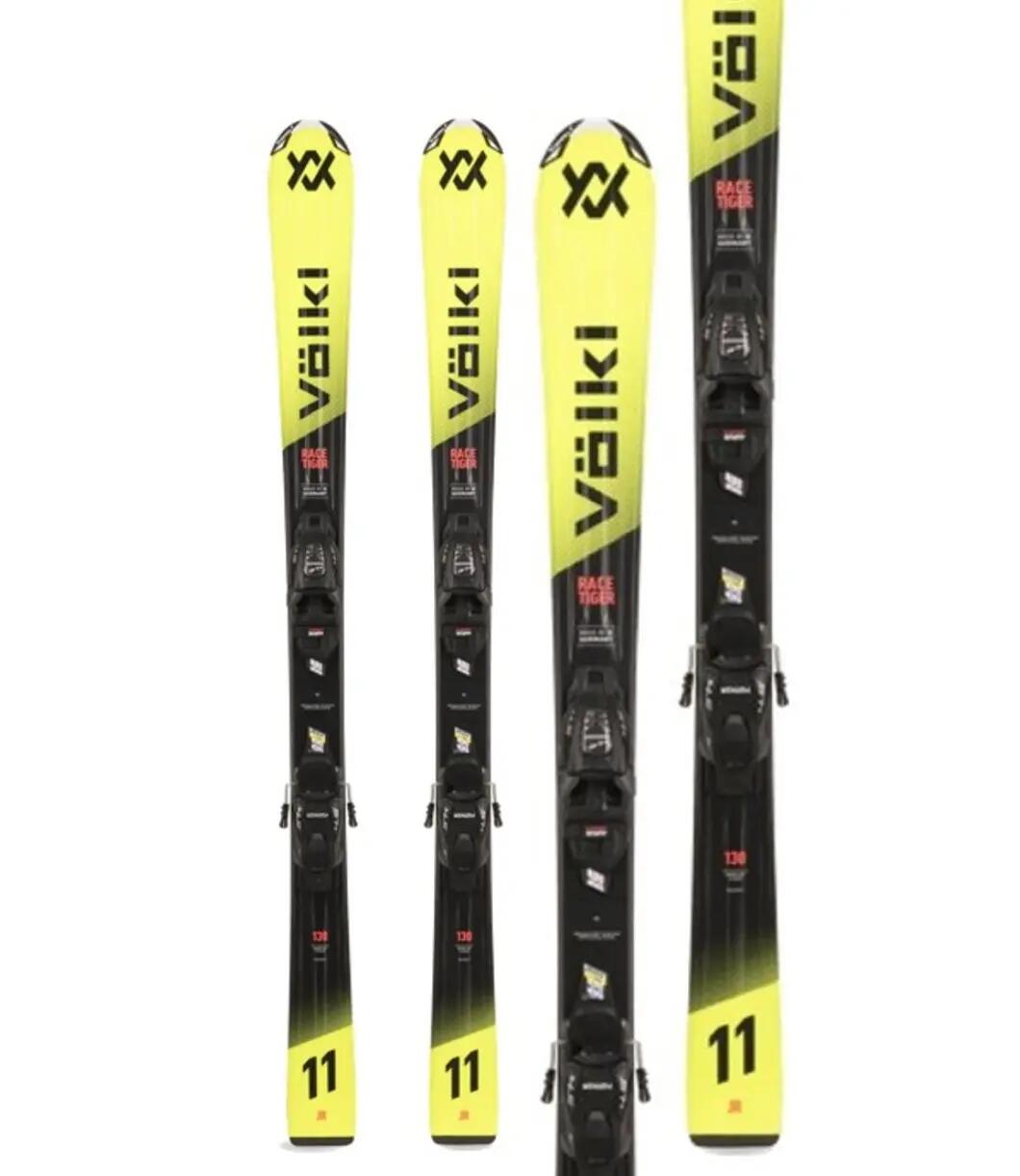 Ski Racetiger Jr Yellow + Bindung 4.5 Vmot Jr 70-90 Jungen 1/2