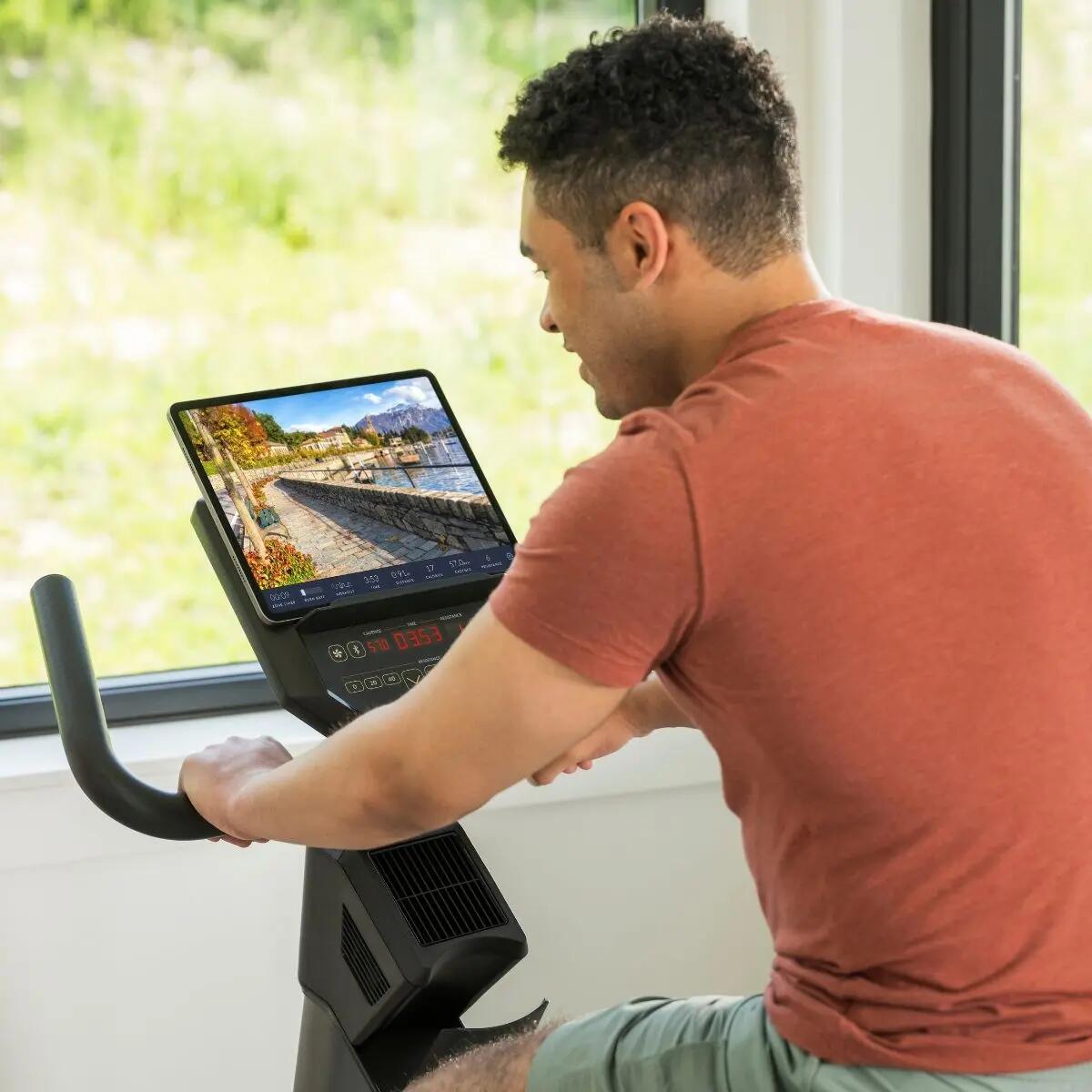 Bicicleta estática 180U magnética, Bluetooth FTMS, 100 niveles, Kinomap Zwift 5/7