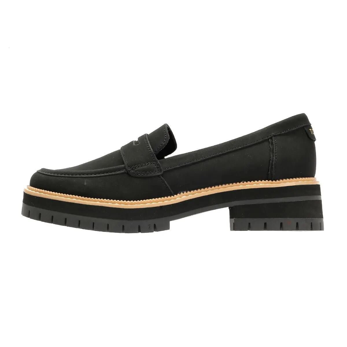 TOMS Cara Leather Women's Black Loafers 6/6