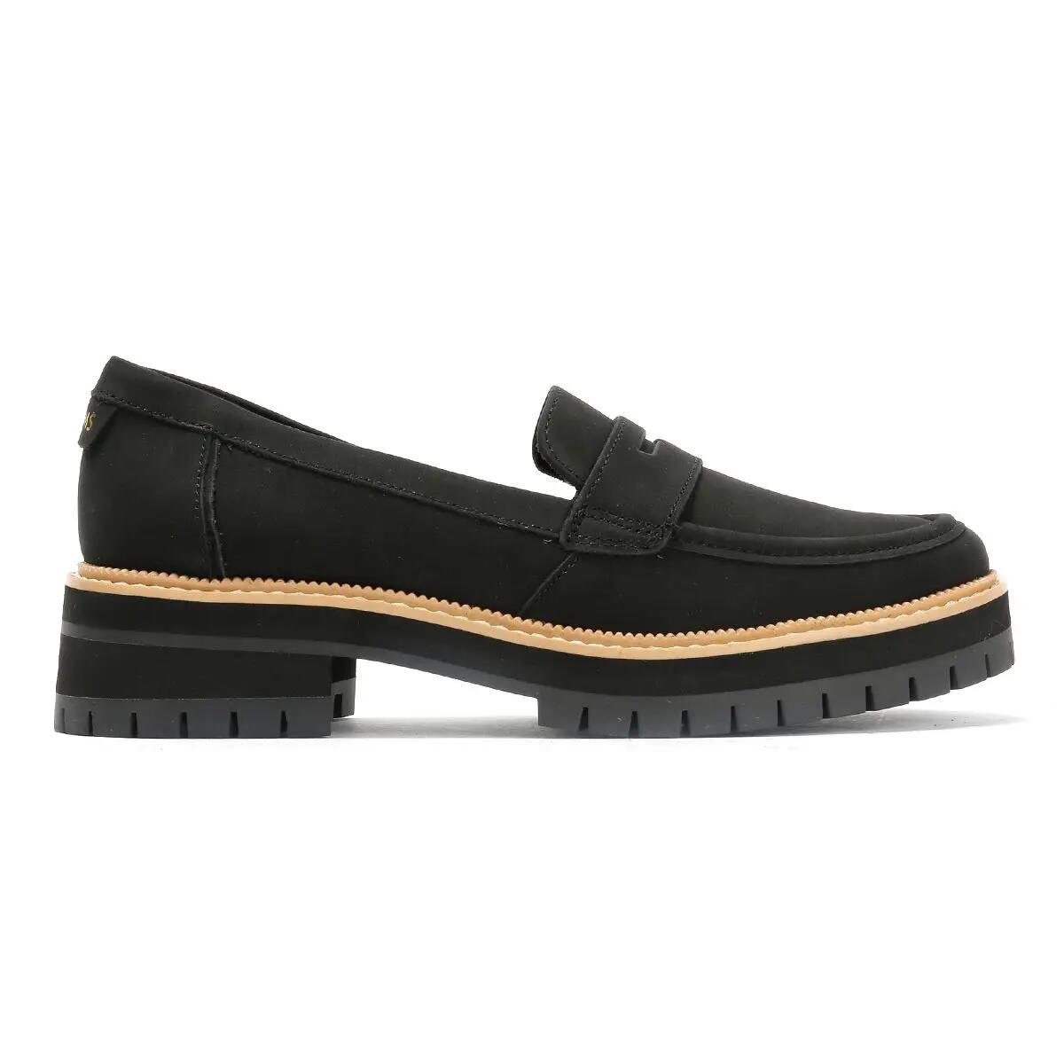 TOMS Cara Leather Women's Black Loafers 5/6