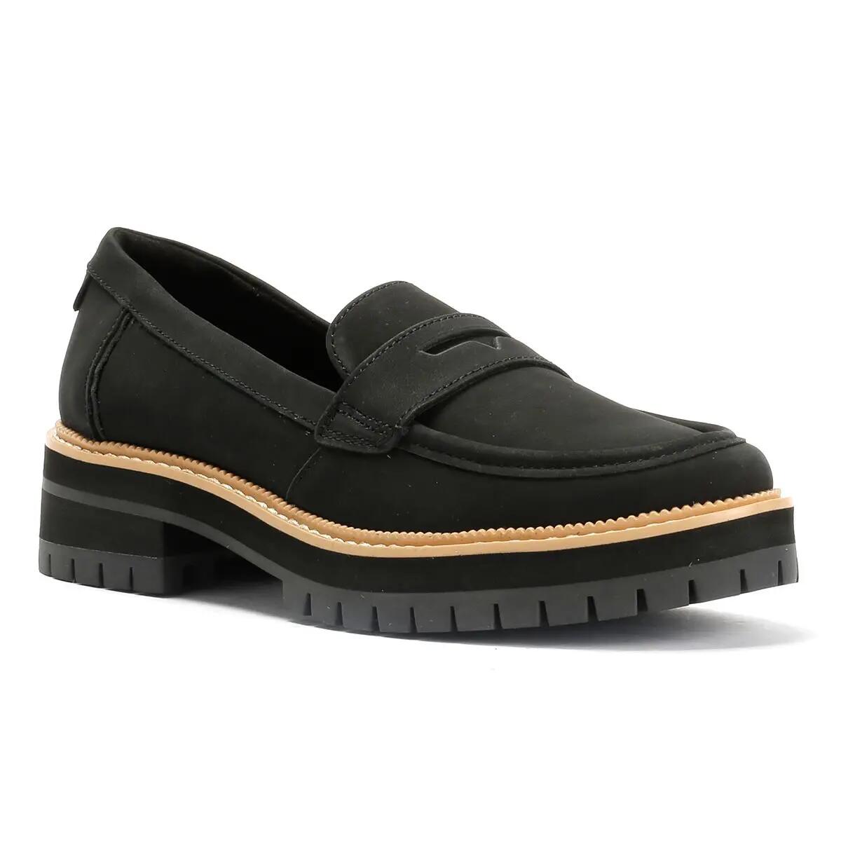 TOMS Cara Leather Women's Black Loafers 2/6
