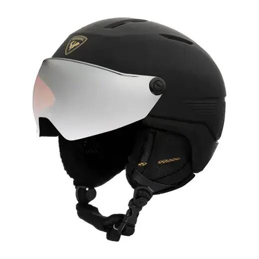 Casco de esquí/snowboard Rossignol Fit Visor Impacts Negro para mujer 1/6