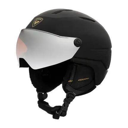Rossignol Fit Visor Impacts Damen Skihelm - M-L - Schwarz