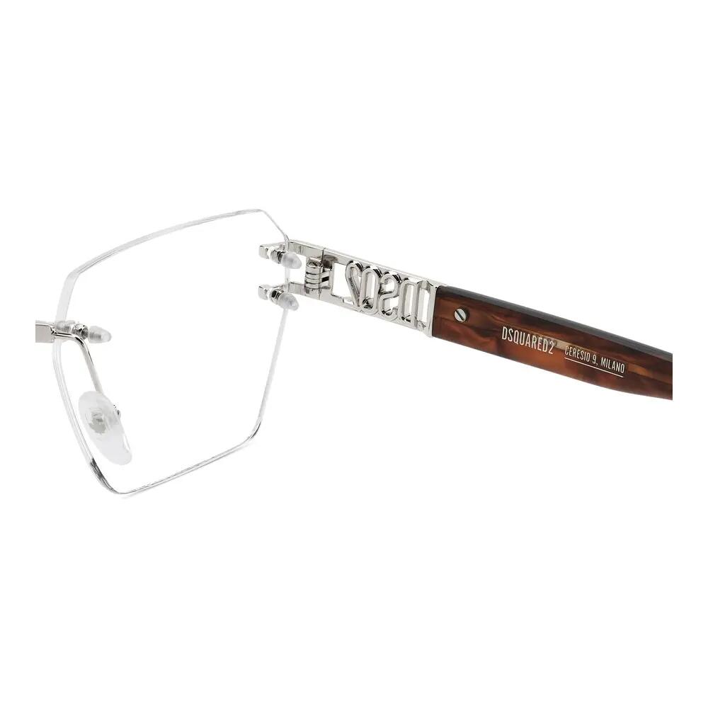 Occhiali da Vista Dsquared2 D2 0173 010 in Metallo Uomo 57 mm 5/5