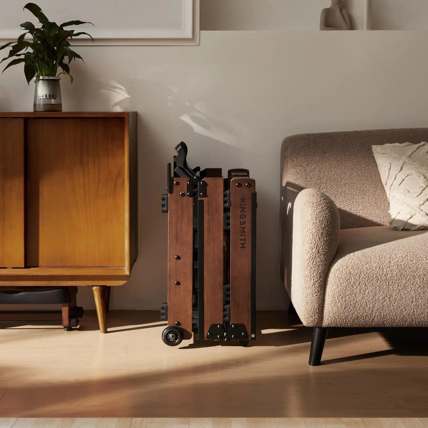 Rameur à eau pliable en bois avec plateau table WR3L 11/14