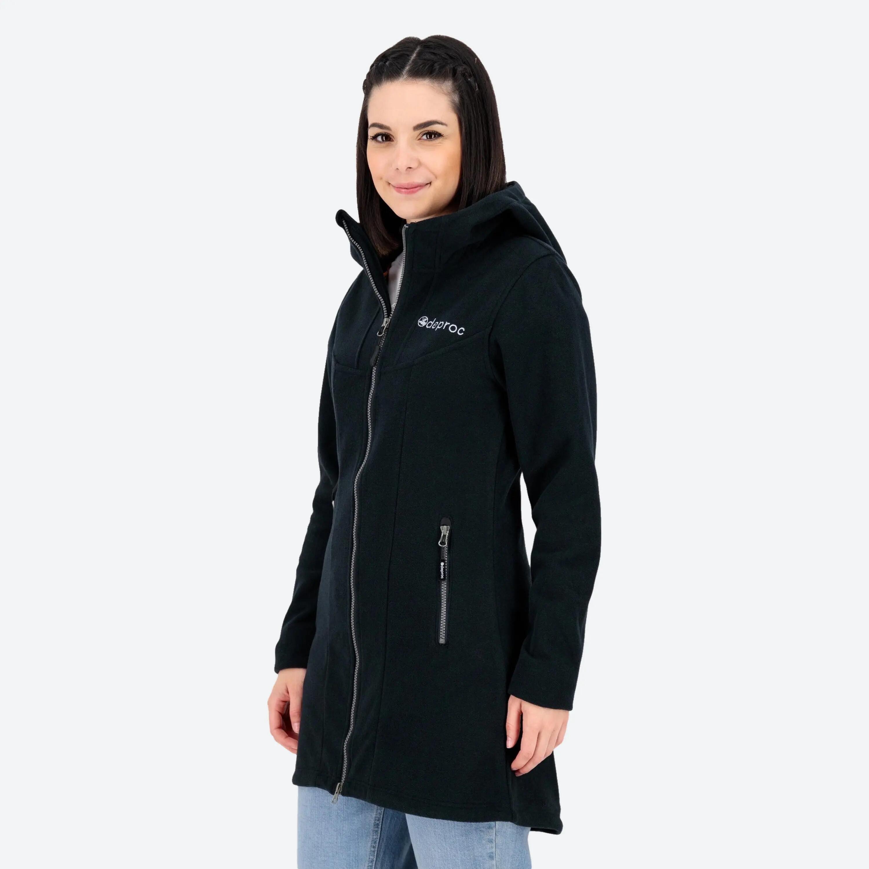 Femme - Manteau tricot polaire - avec capuche, aspect chiné - GLORY APRIL 6/6