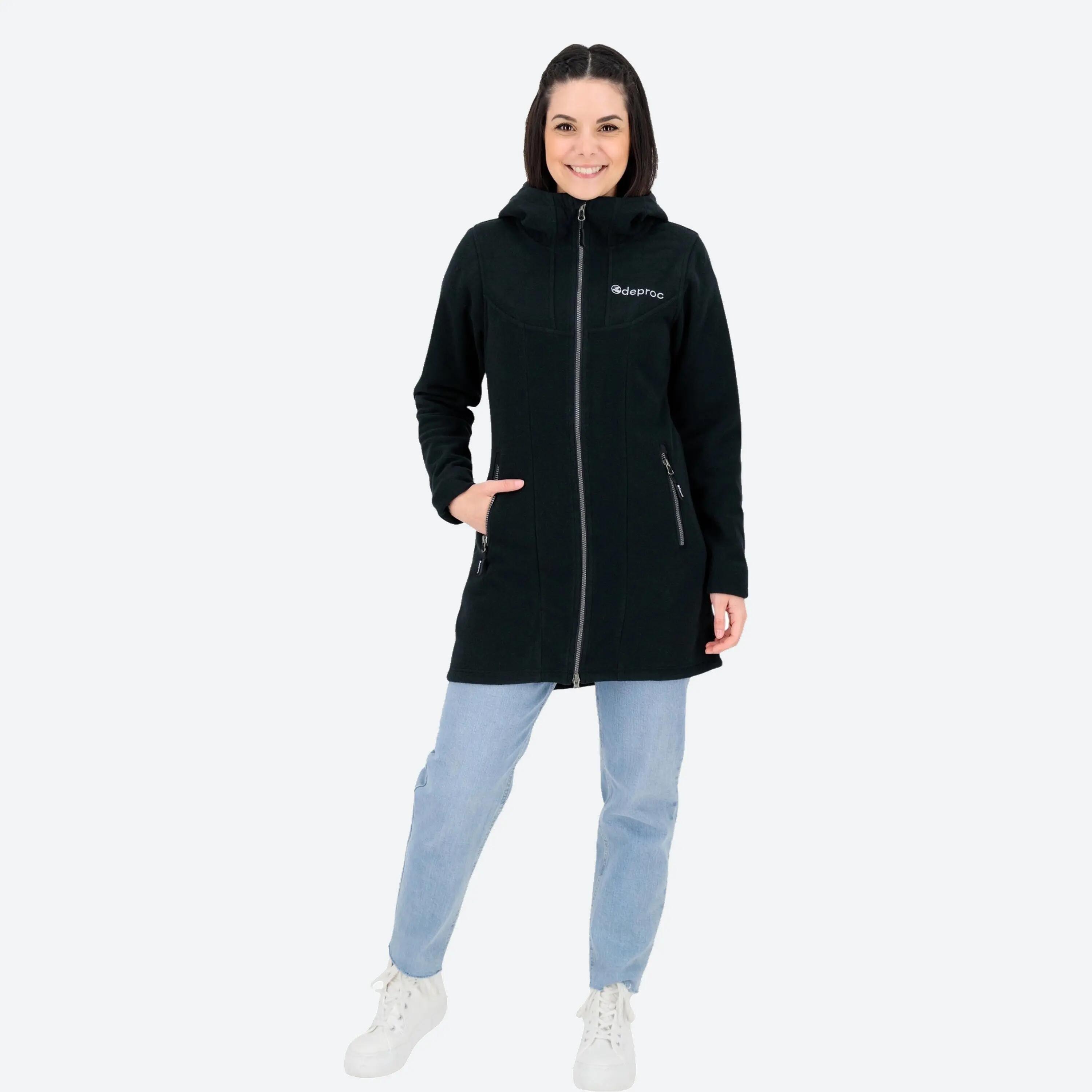Femme - Manteau tricot polaire - avec capuche, aspect chiné - GLORY APRIL 5/6