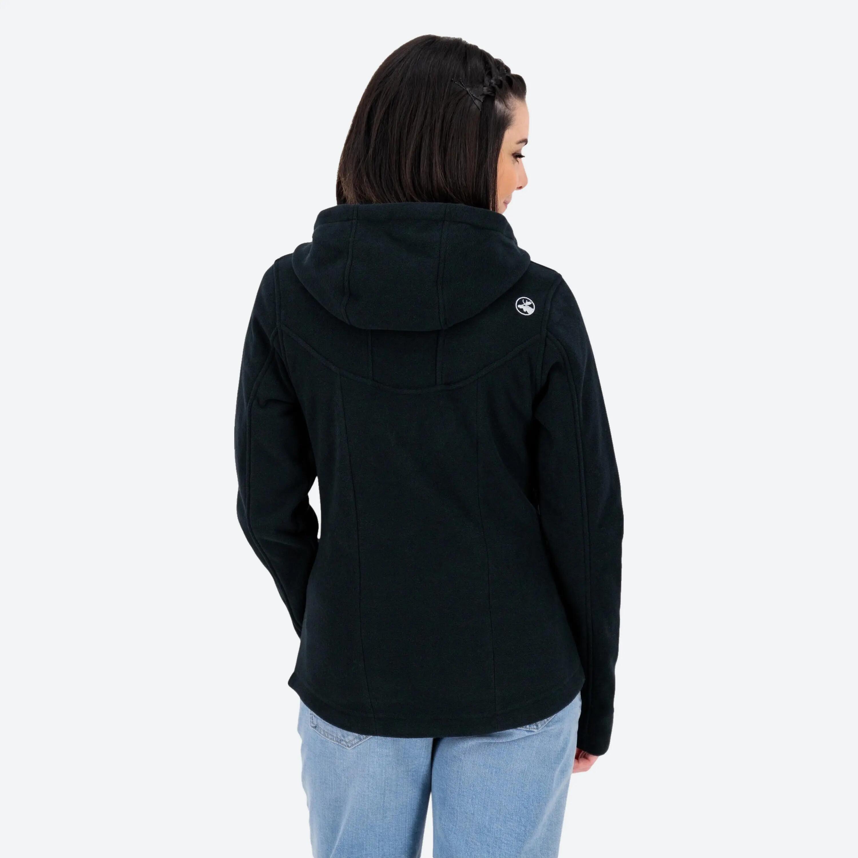 Femme - Veste tricot polaire - avec capuche, aspect chiné - GLORY MAY 3/5
