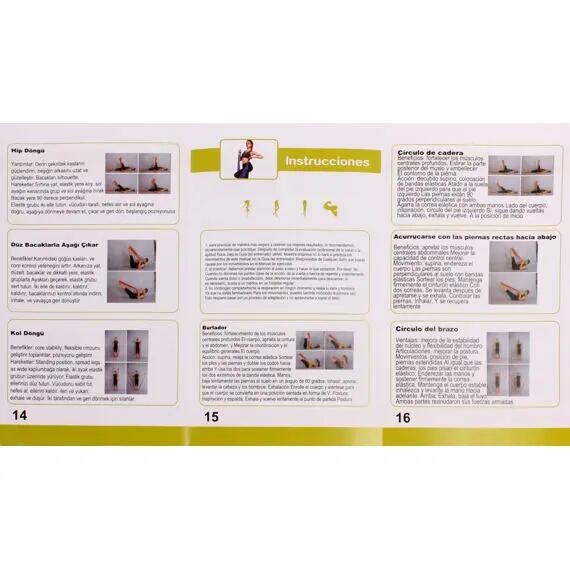 Sada posilovacích gum Merco Yoga Stretch Mix 1500 9/9