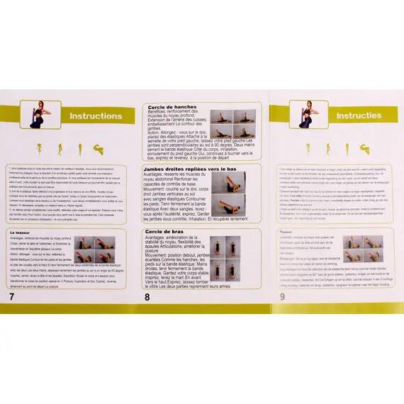 Sada posilovacích gum Merco Yoga Stretch Mix 1500 7/9