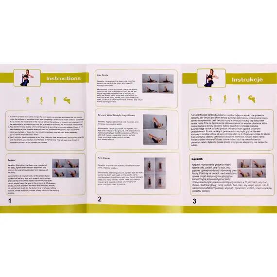 Sada posilovacích gum Merco Yoga Stretch Mix 1500 5/9