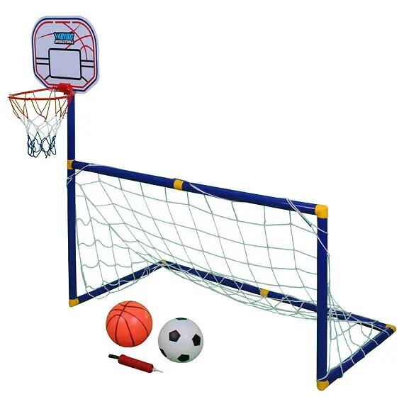 Dětský set 2 v 1 na fotbal a basketbal z lehkého plastu – Merco Kid Set FB 2/3