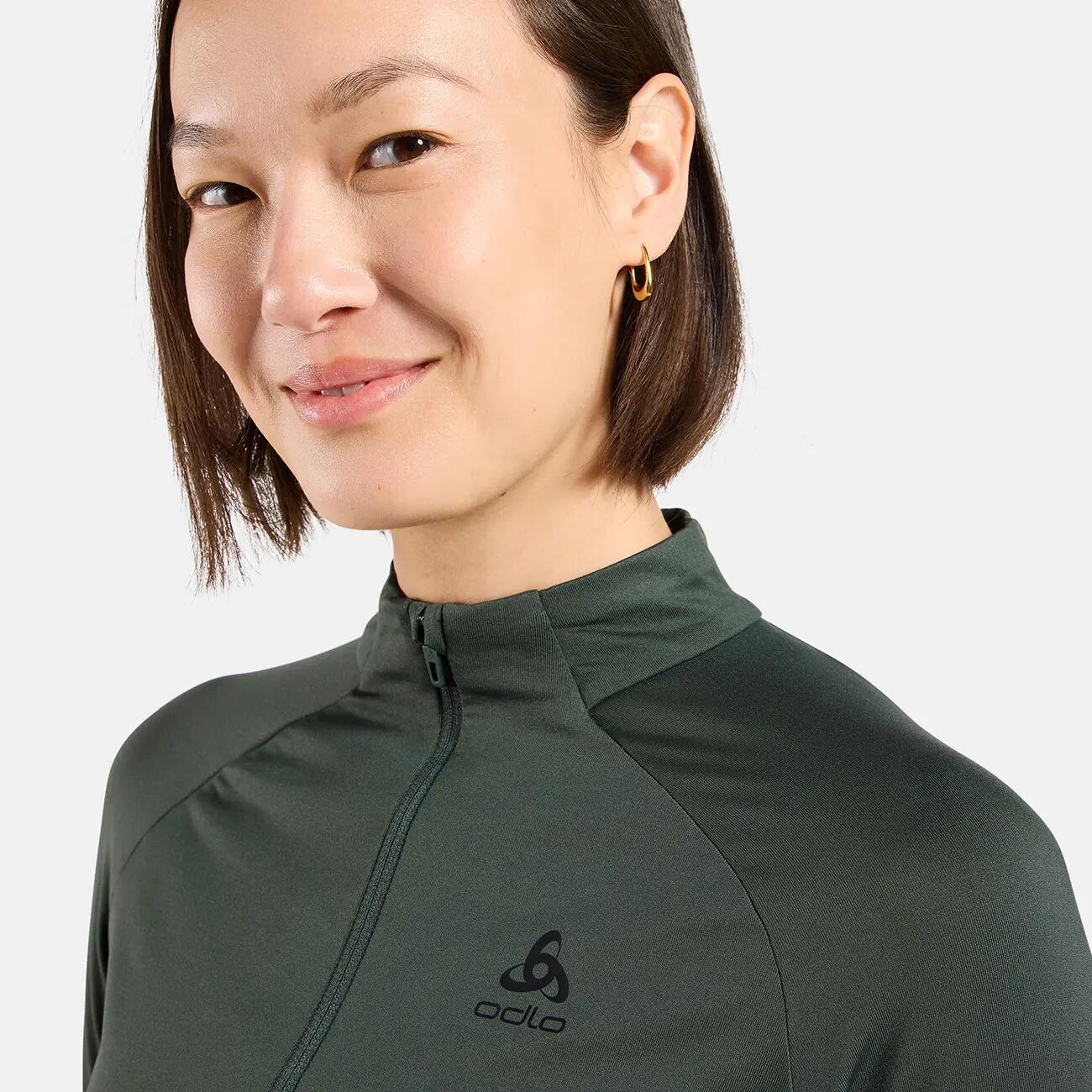 Odlo Odlo Mid layer 1/2 zip ESSENTIAL LIGHT Sporttrui MOSGROEN L 6/7