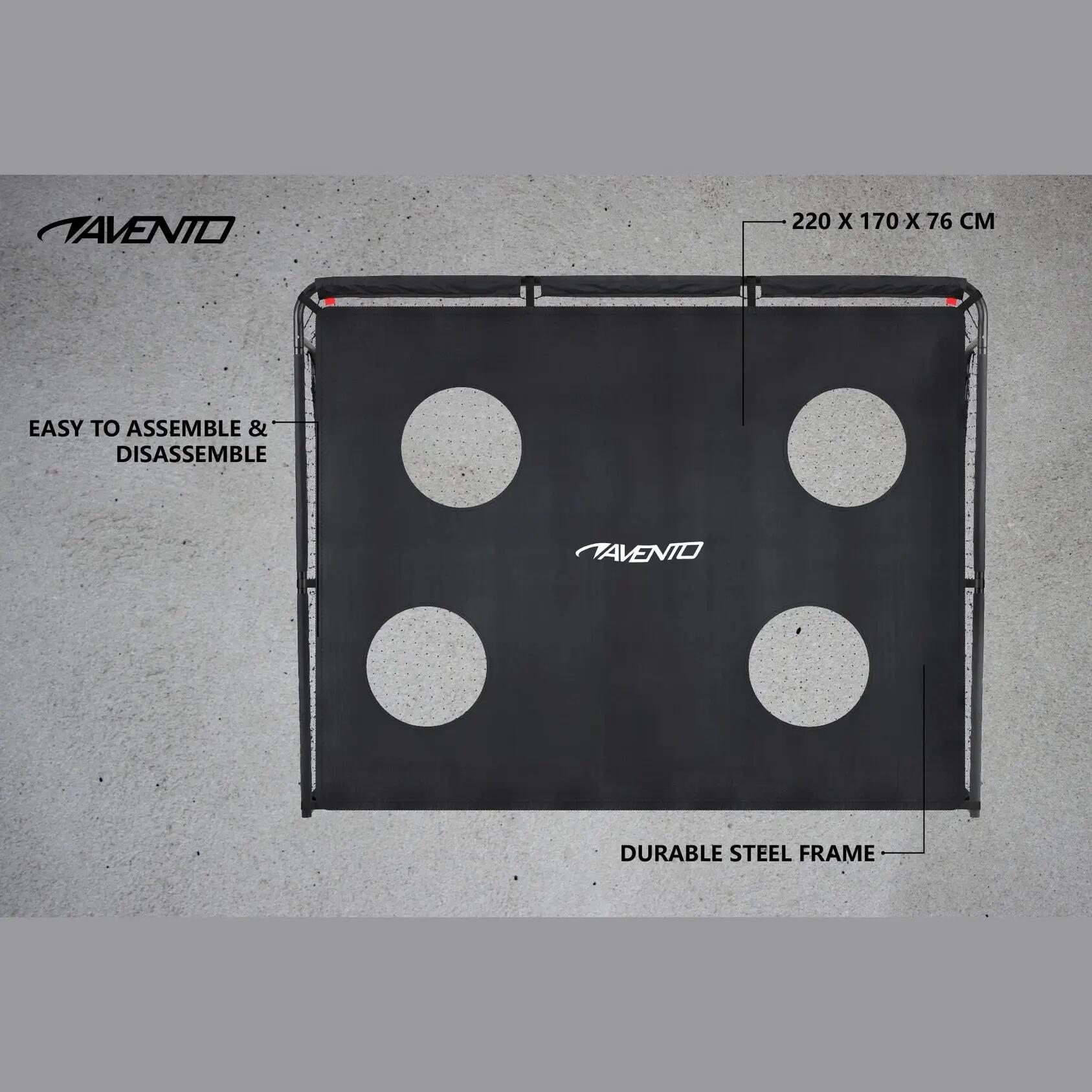 Portería de fútbol de acero con red de protección incluida - 220x170x76 cm 5/7