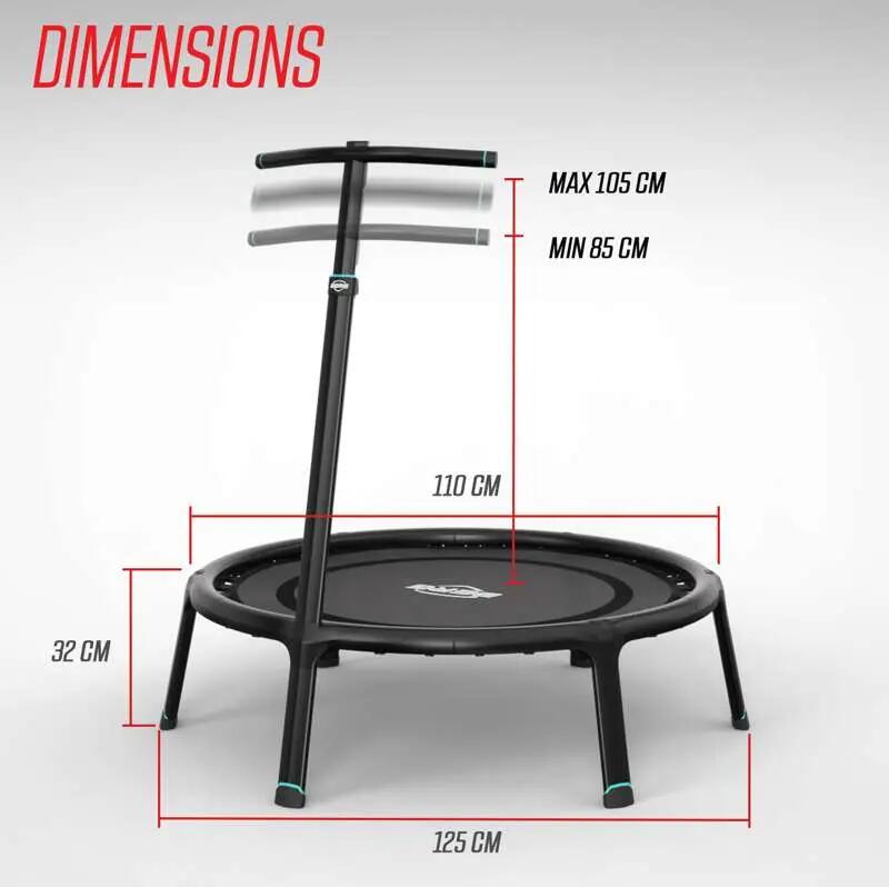Fitness Trampoline 110 Zwart 7/7