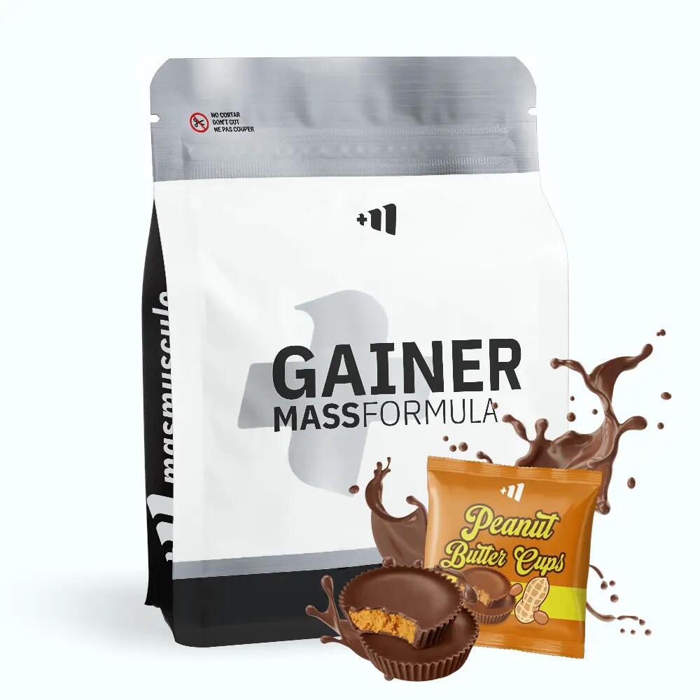 Gainer MASS Formula - 3 Kg Peanut Butter Cups MASMUSCULO 1/5