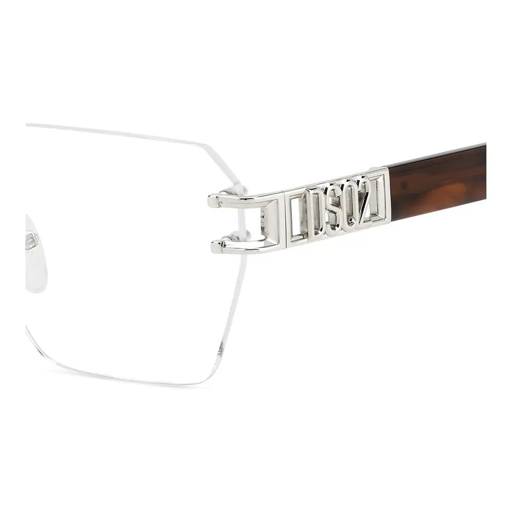 Occhiali da Vista Dsquared2 D2 0173 010 in Metallo Uomo 57 mm 4/5