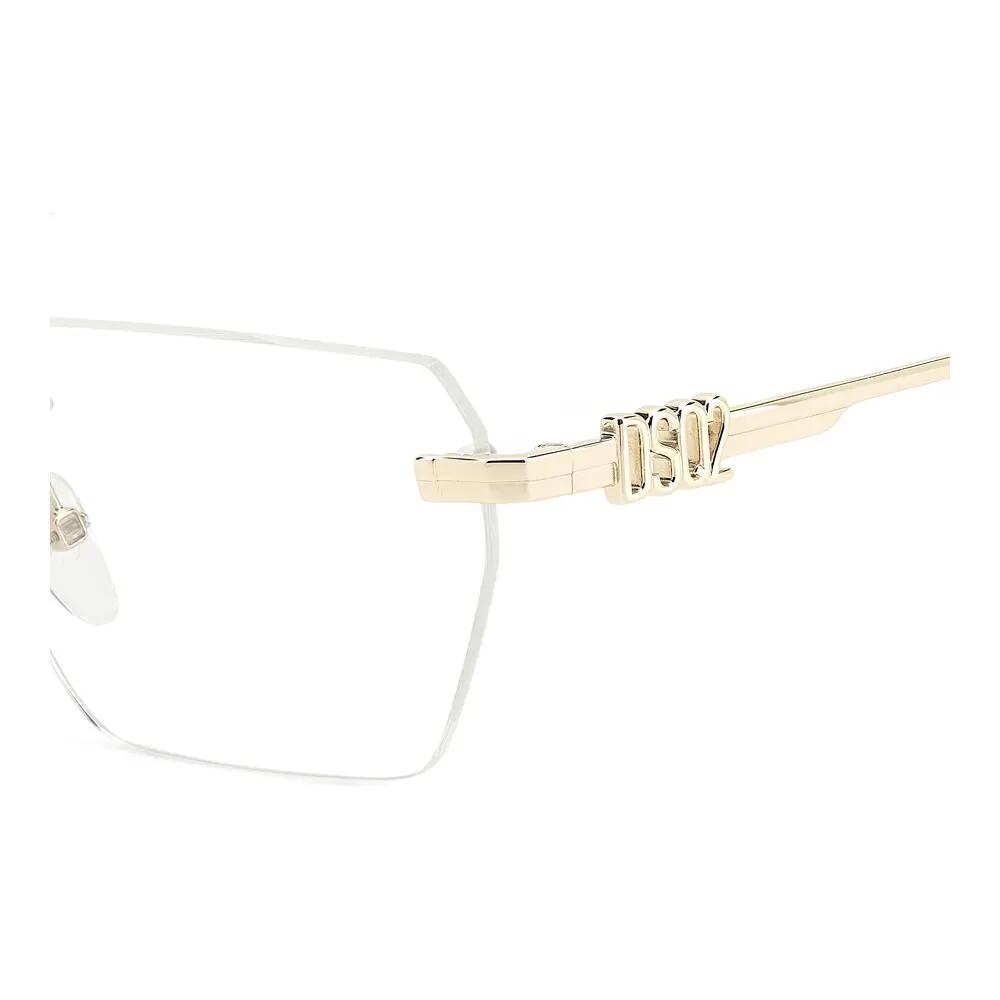 Okulary Korekcyjne Dsquared2 D2 0102 3YG z Metal Męskie 58 mm 3/4