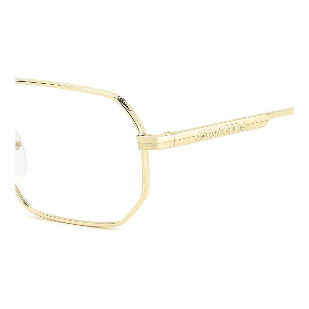 Occhiali da Vista Dsquared2 D2 0158 000 in Metallo Uomo 56 mm 3/4