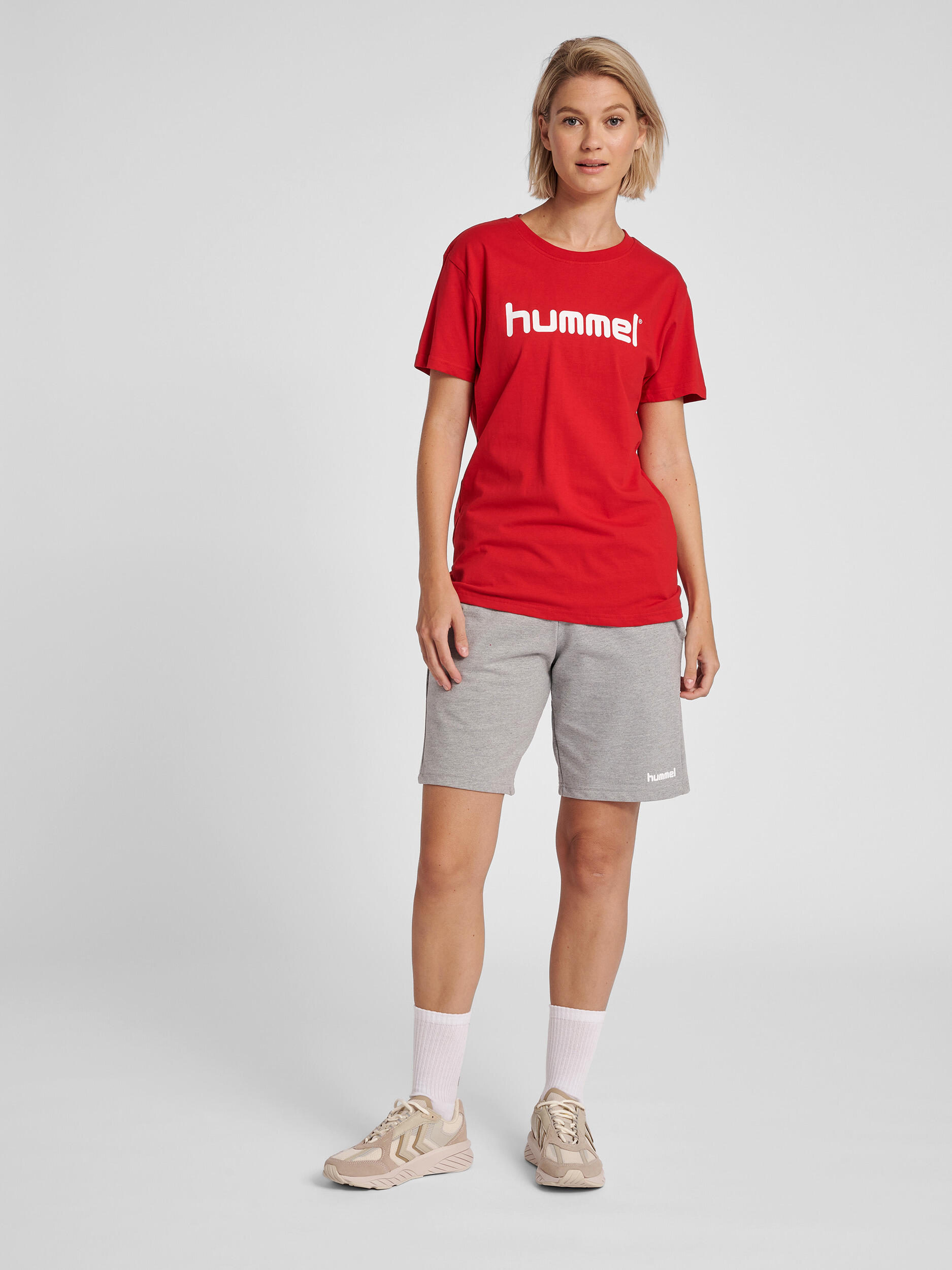 Koszulka sportowa z krótkim rękawem damska Hummel Cotton Logo 5/5