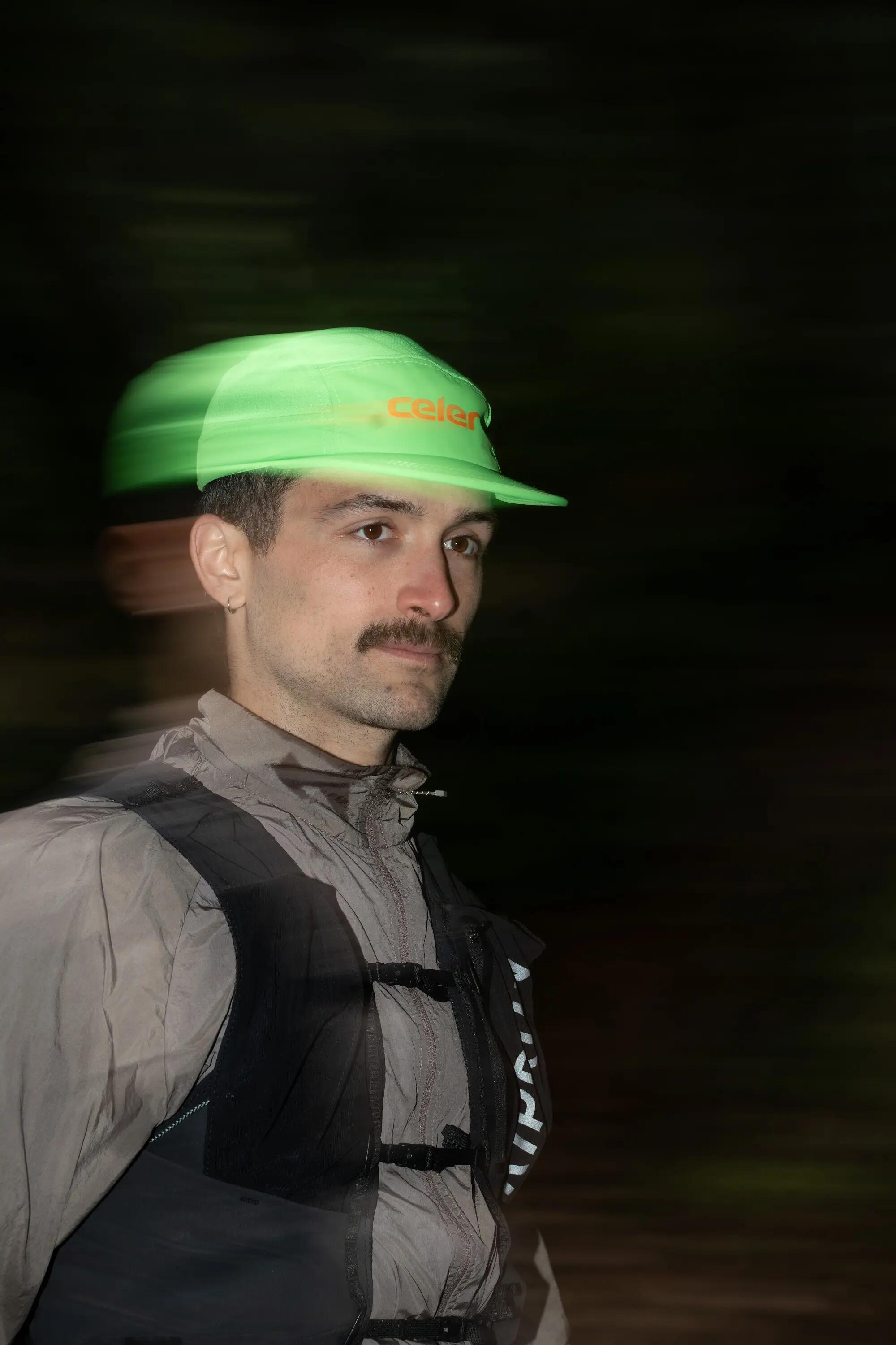 Boné de corrida Alpha Highlighter Green Cap corrida Unisex Verde Celer 5/5