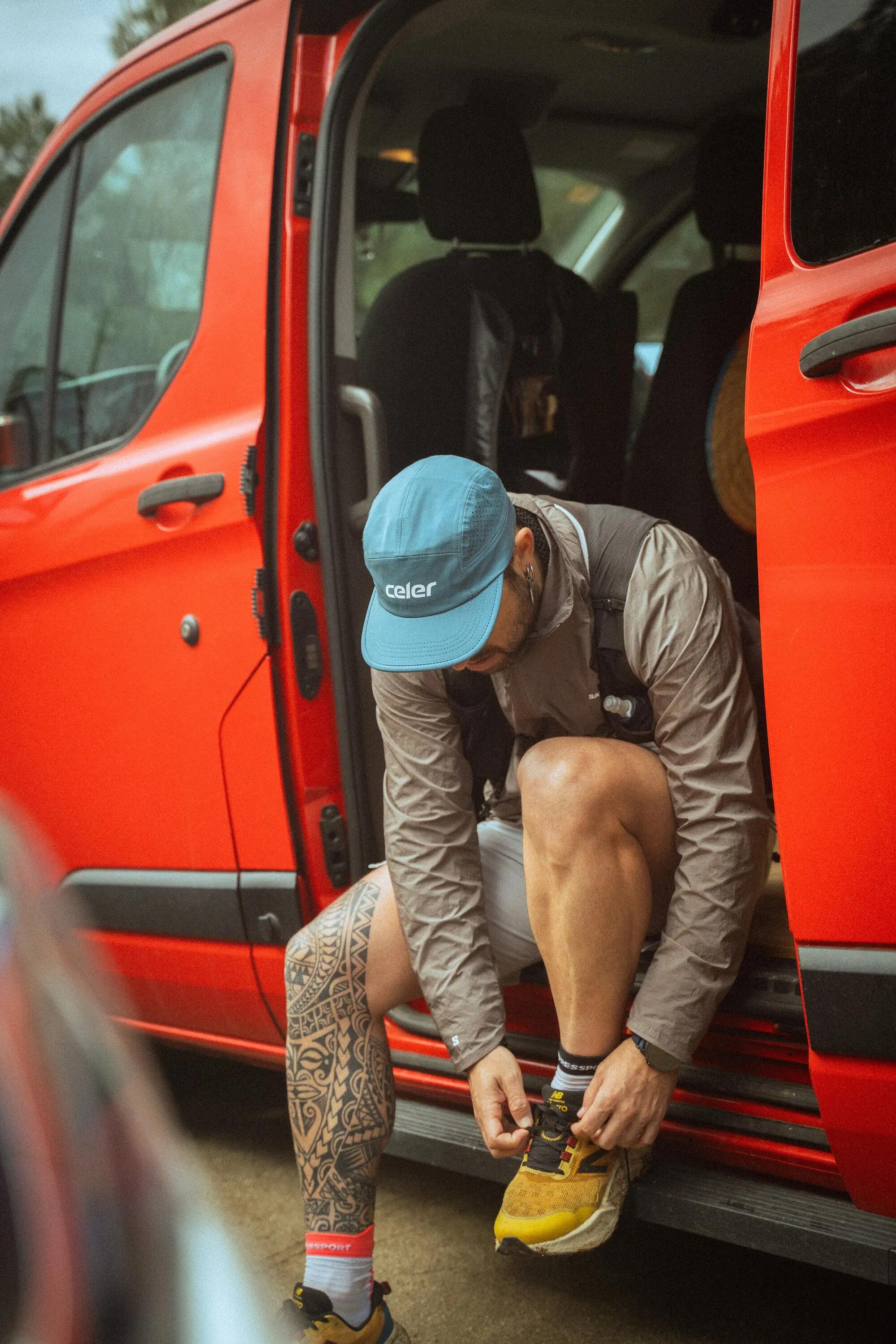 Gorra running Beta Navy Cap running Unisex Azul Celer 8/8