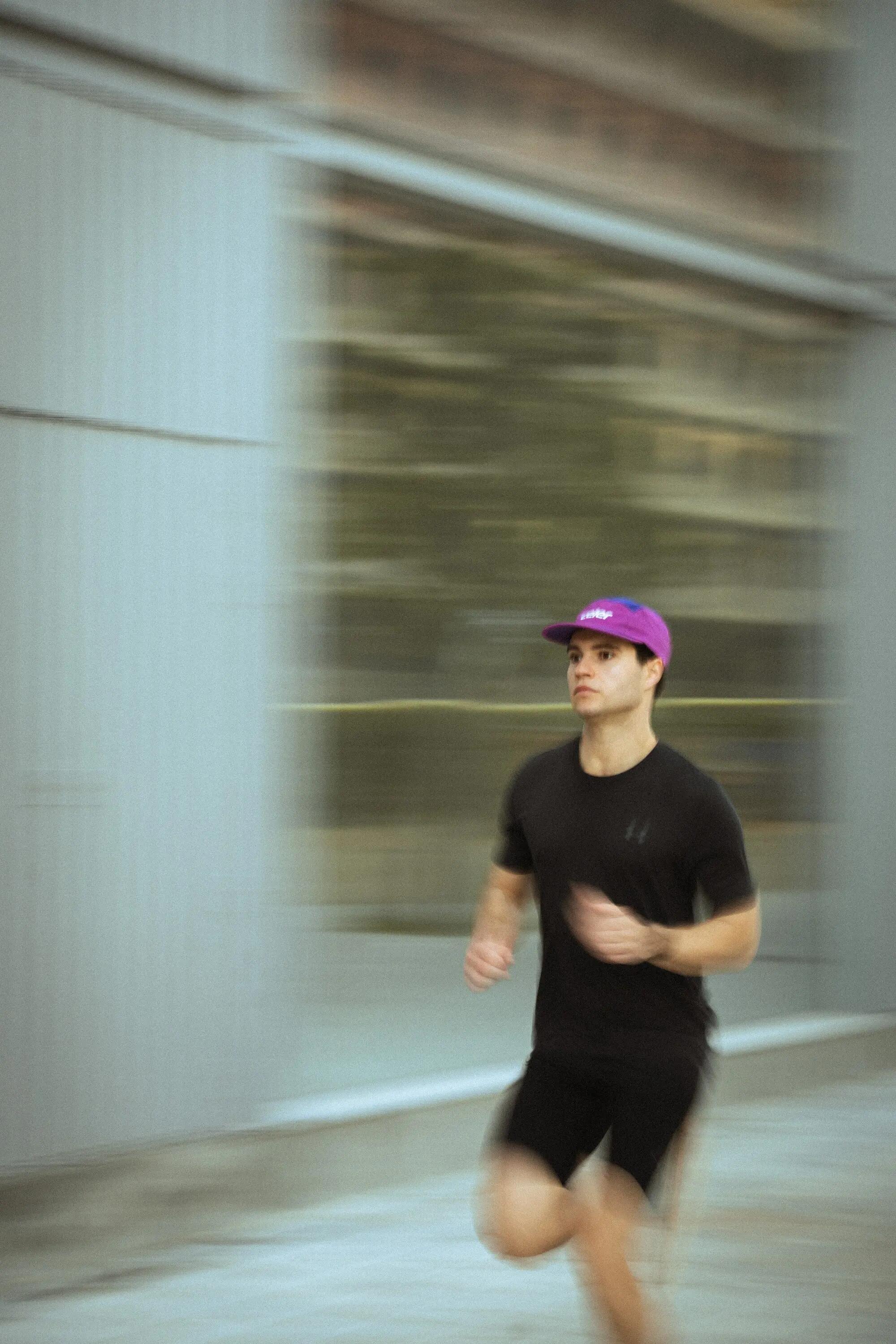 Boné de corrida Beta Purple Cap corrida Unisex Lilás Celer 6/8