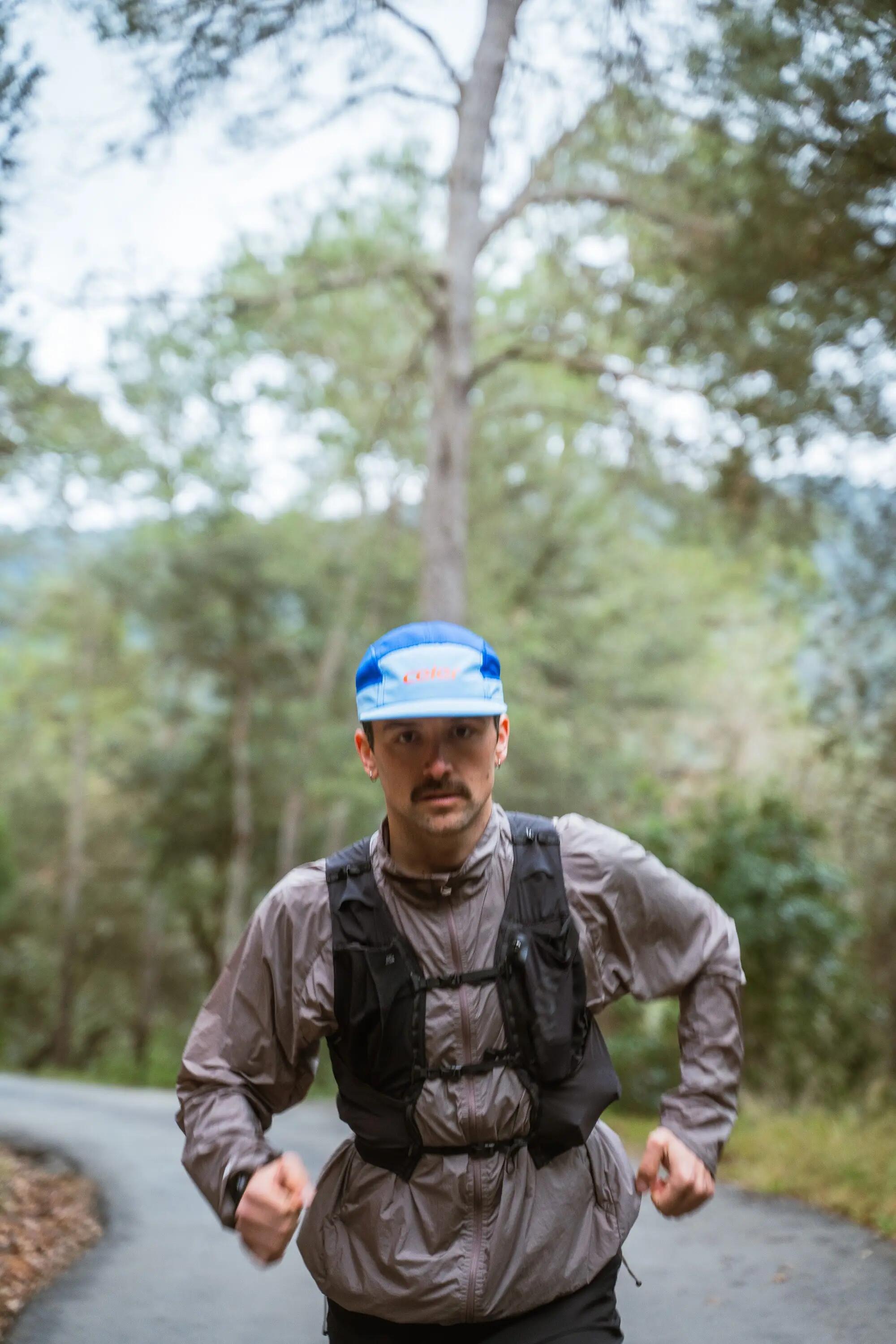 Gorra Running Unisex Ultraligera Transpirable ALPHA Azul 6/8
