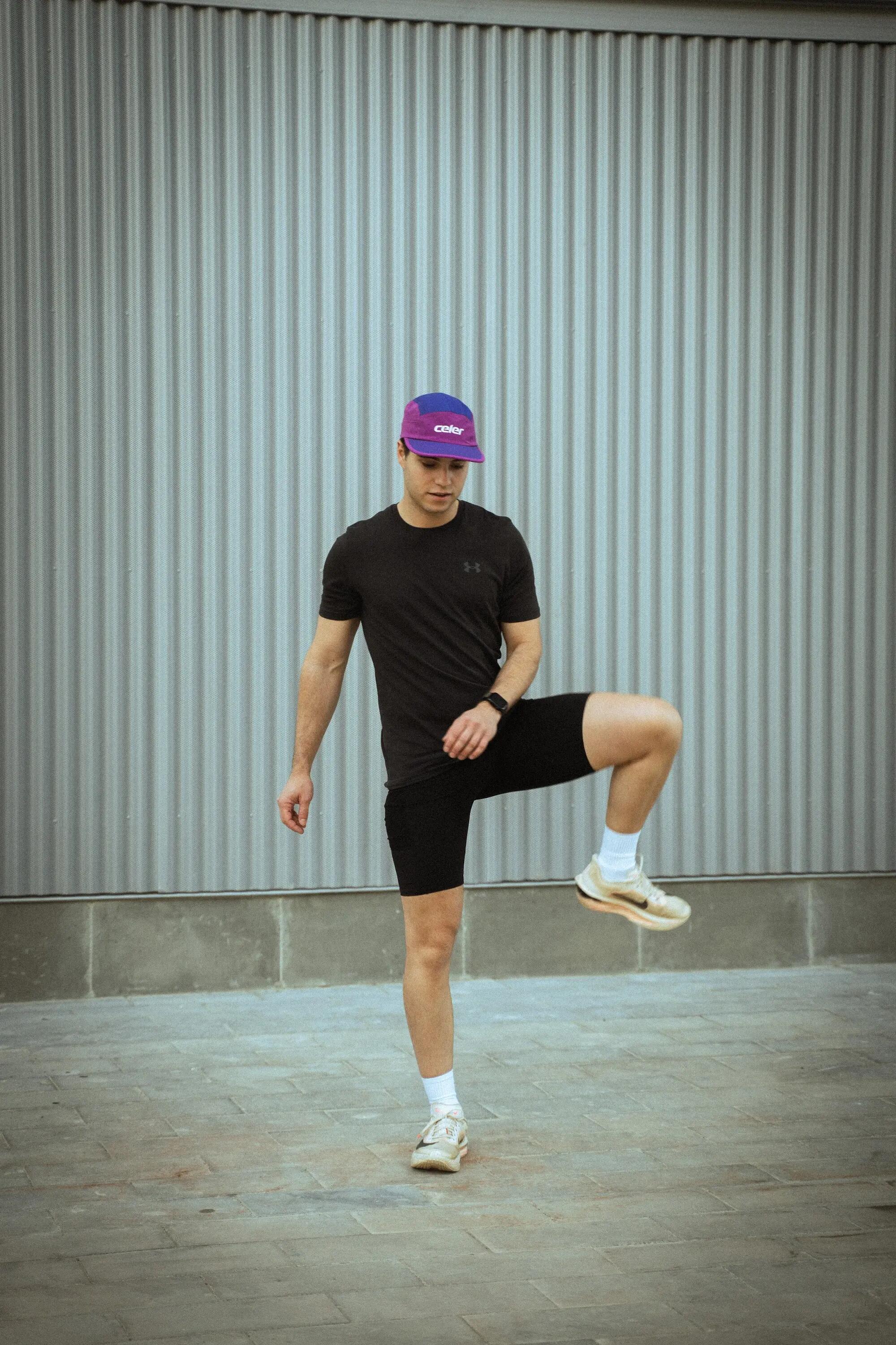 Boné de corrida Beta Purple Cap corrida Unisex Lilás Celer 5/8