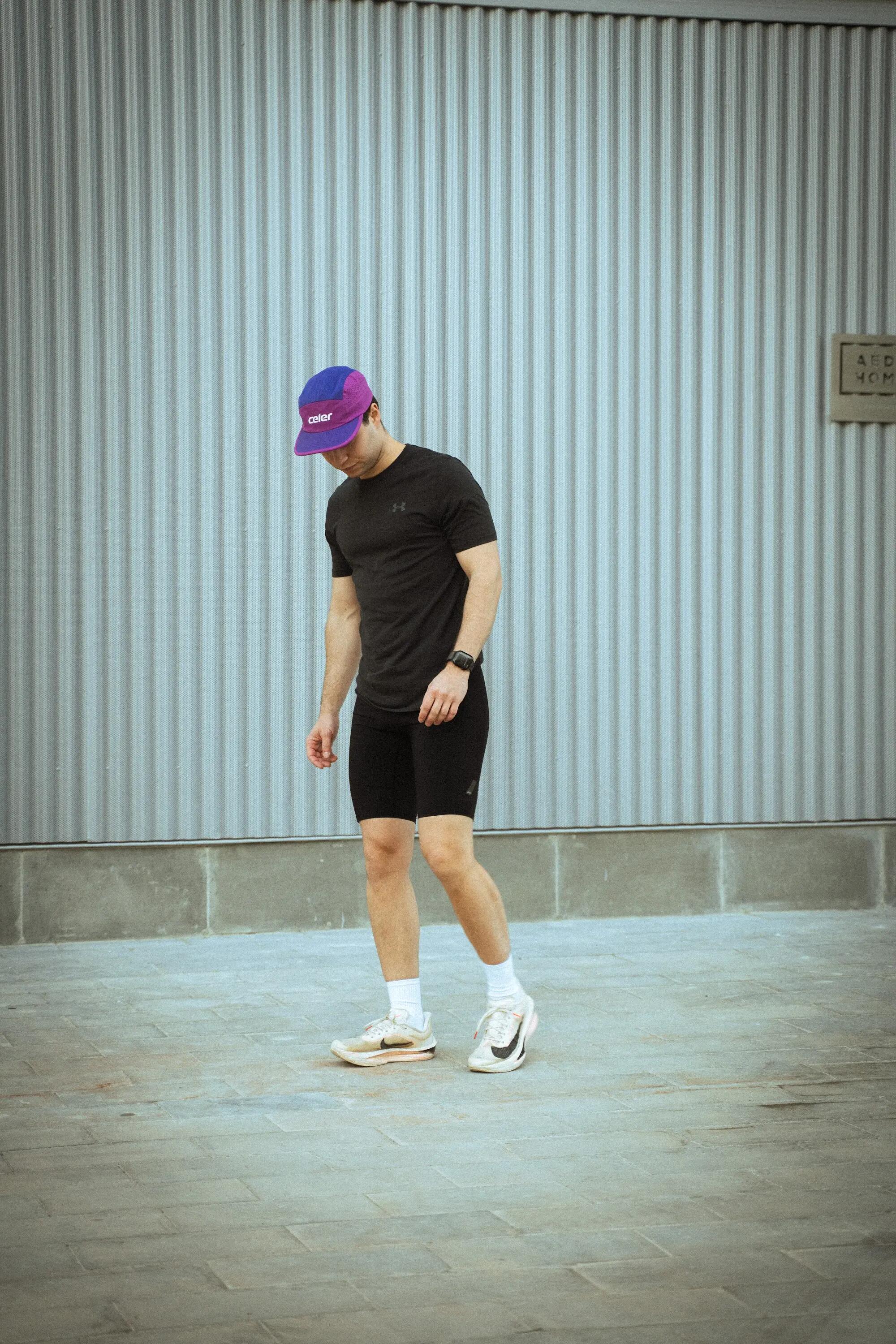 Boné de corrida Beta Purple Cap corrida Unisex Lilás Celer 4/8