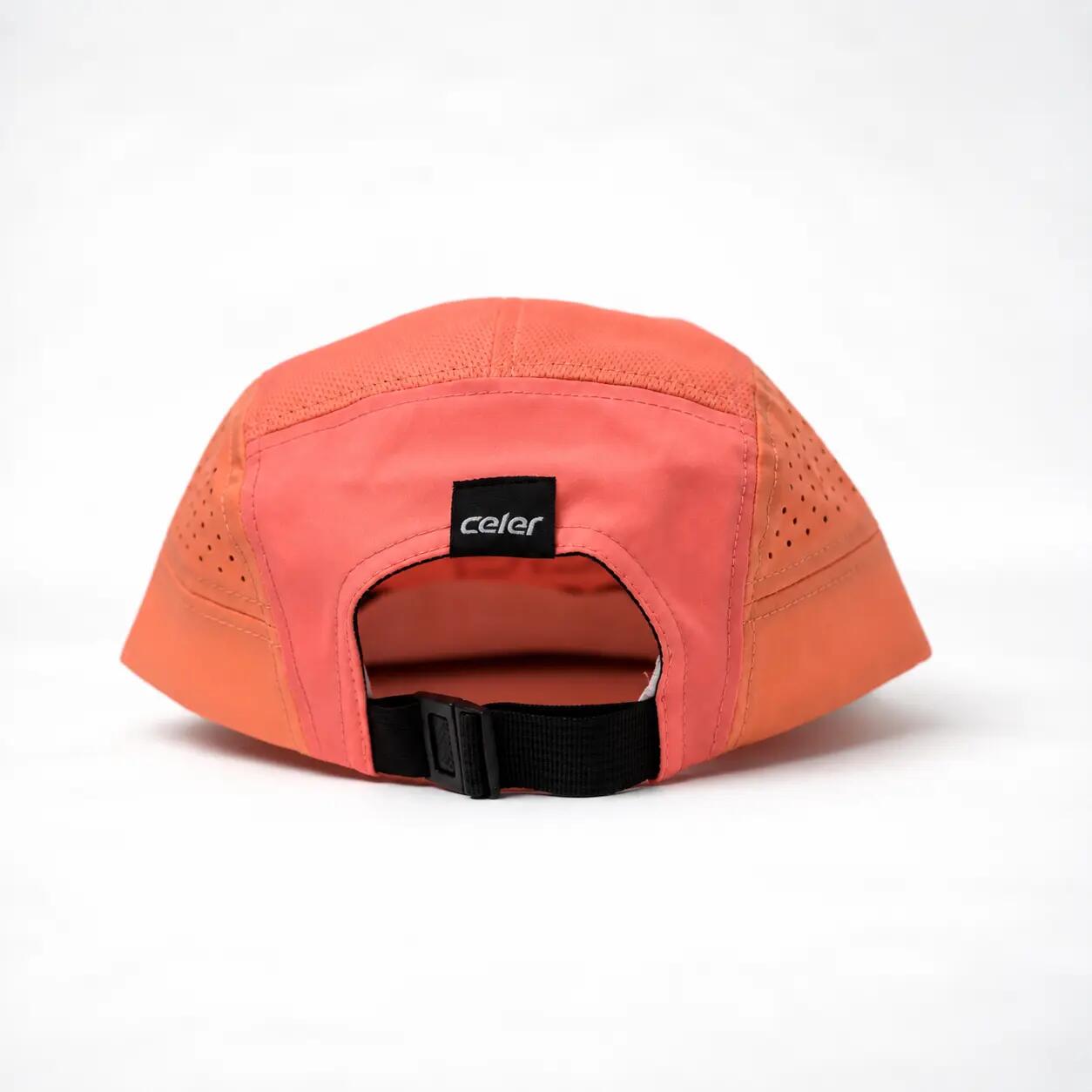 Gorra Running Unisex Microperforada Transpirable BETA Melocotón 3/8