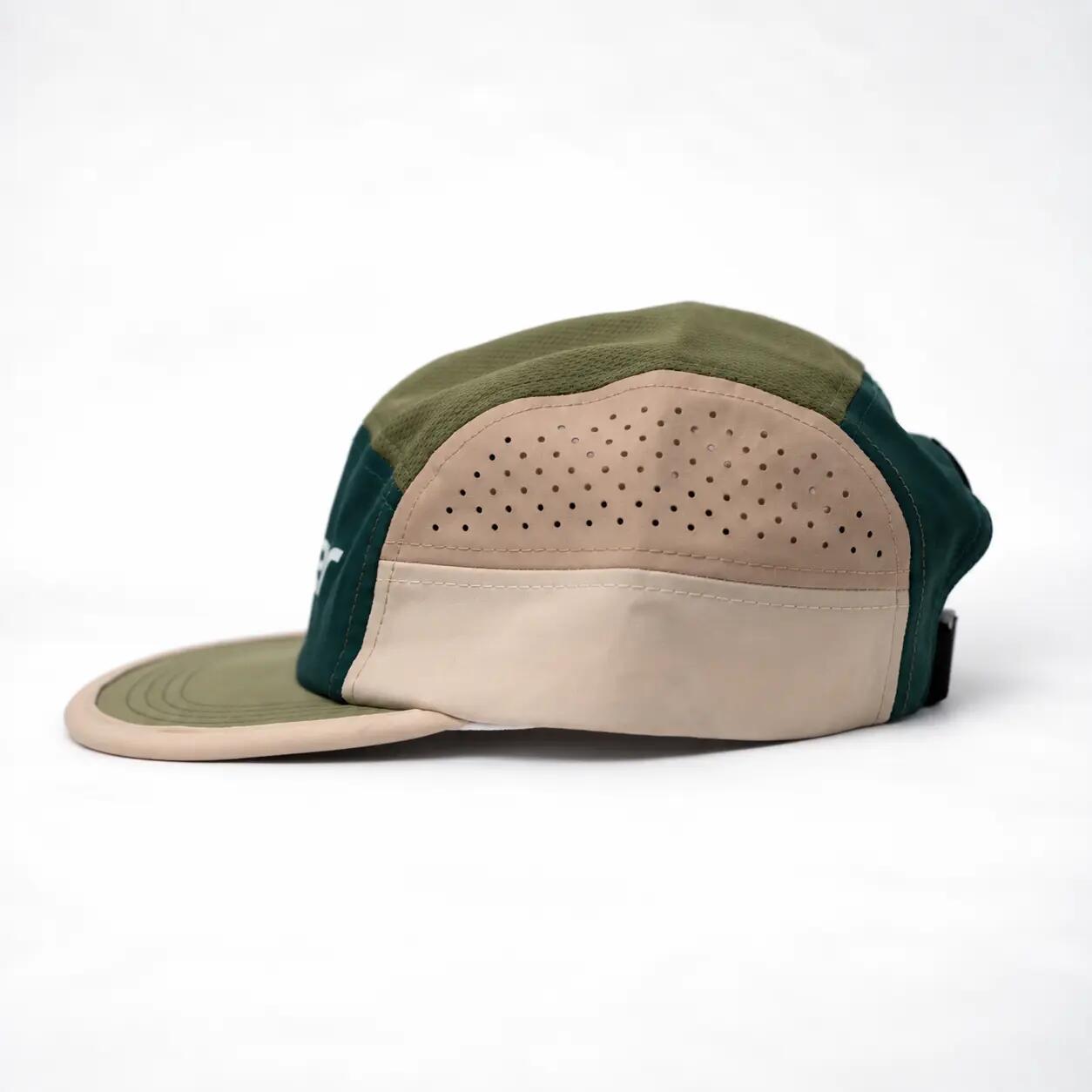 Gorra Running Unisex Microperforada Transpirable BETA Verde bosque 2/8