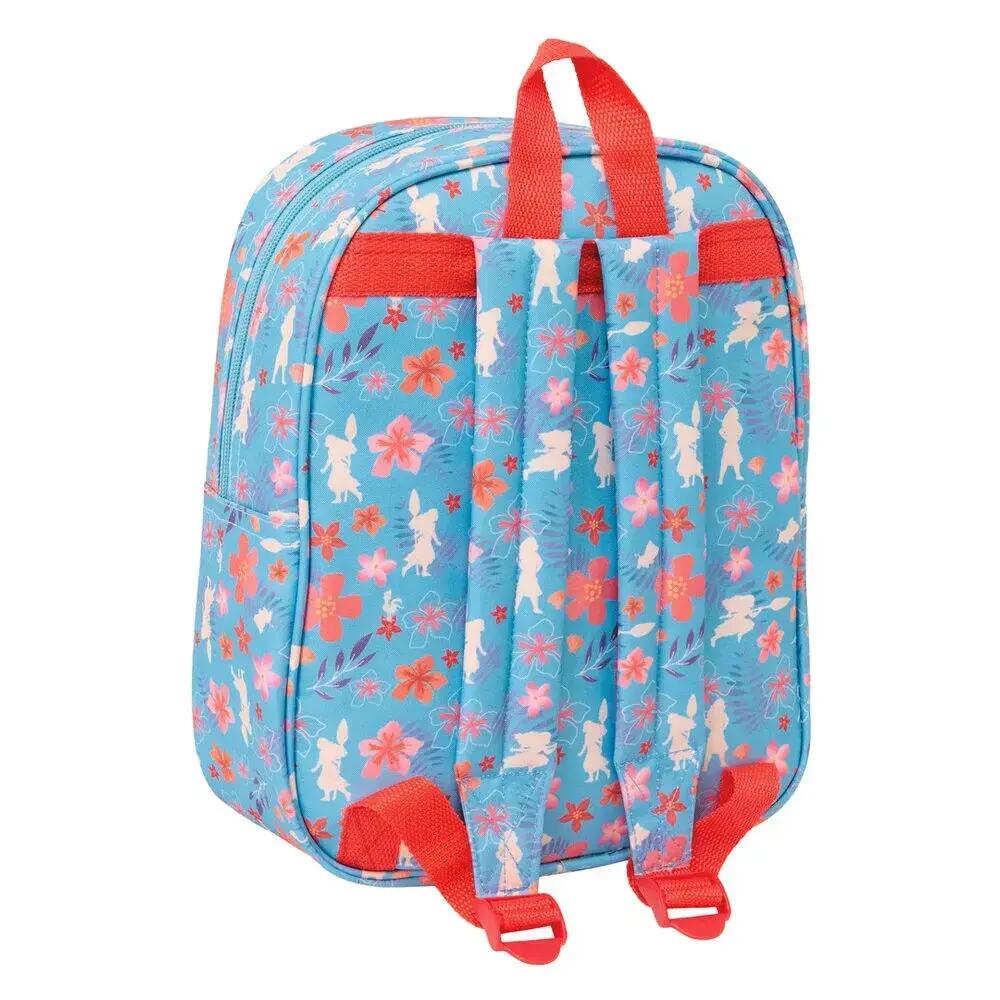 Mochila infantil Moana 3D com porta-garrafa e alças acolchoadas, azul e 6/6