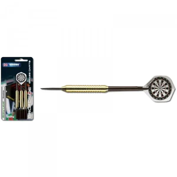 Winmau Dartboard Original Blade 6 + 2 Steeldart Sets Broadside Brass 2/4