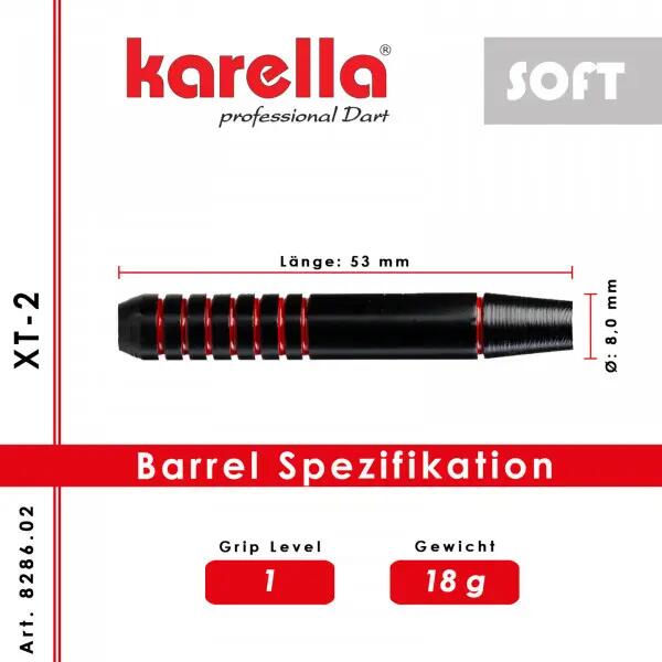 Softdart pijlen Karella XT-1 18 g 10/10