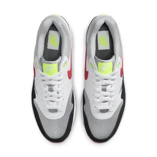 Calçado Nike Air Max 1 Branco/Preto/Vermelho 4/5