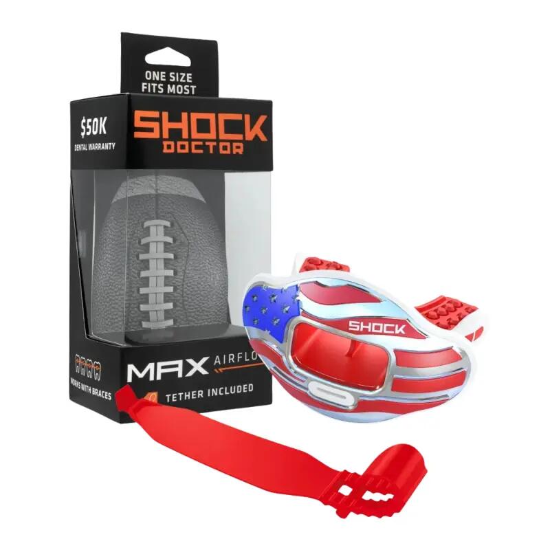 Shock Doctor Max Air Flow 2.0 3D Stars & Stripes American Football 2/2