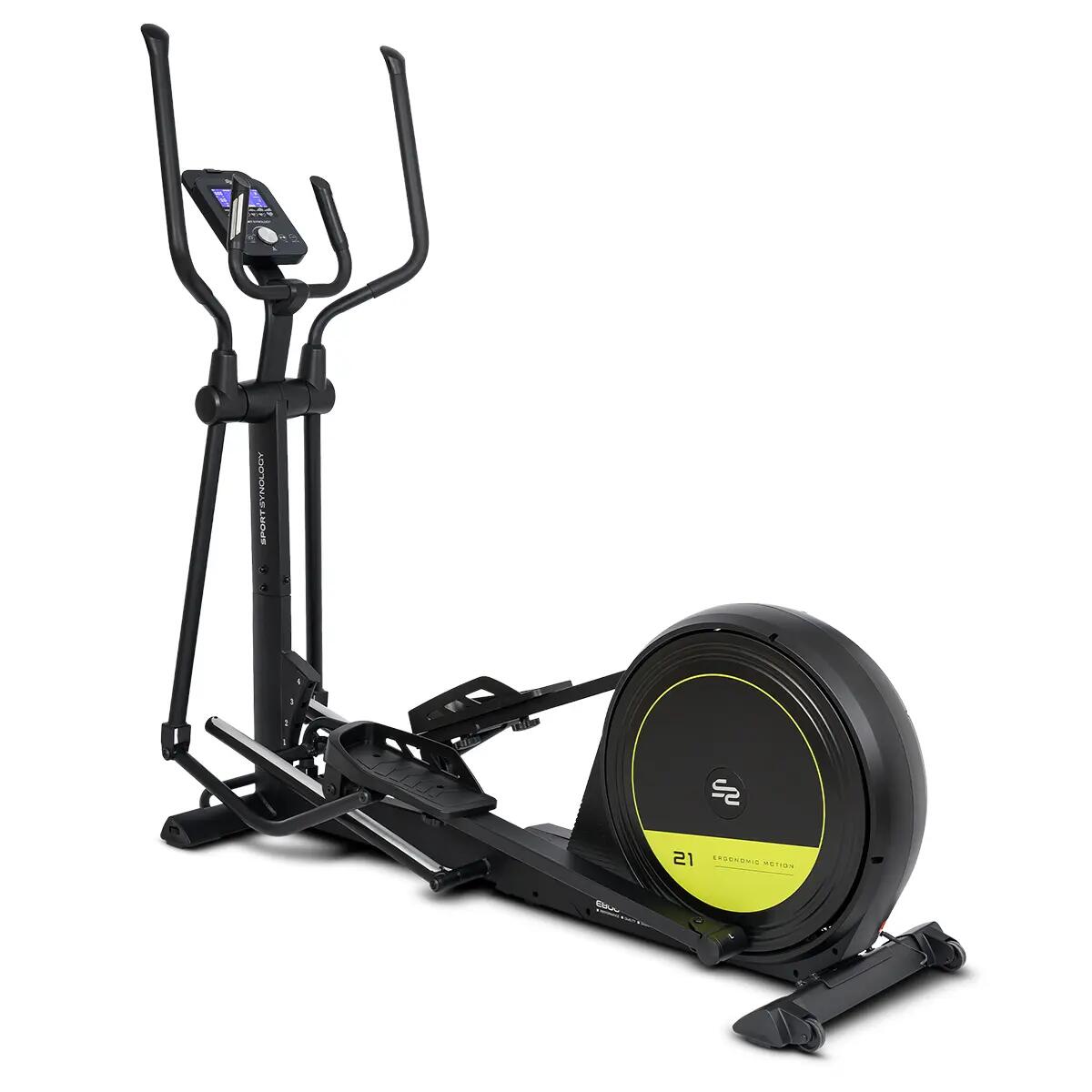 SPORTSYNOLOGY E800 Light Commercial Grade Elliptical Trainer with 4-Level Adjustable Incline & 16 Resistance Levels