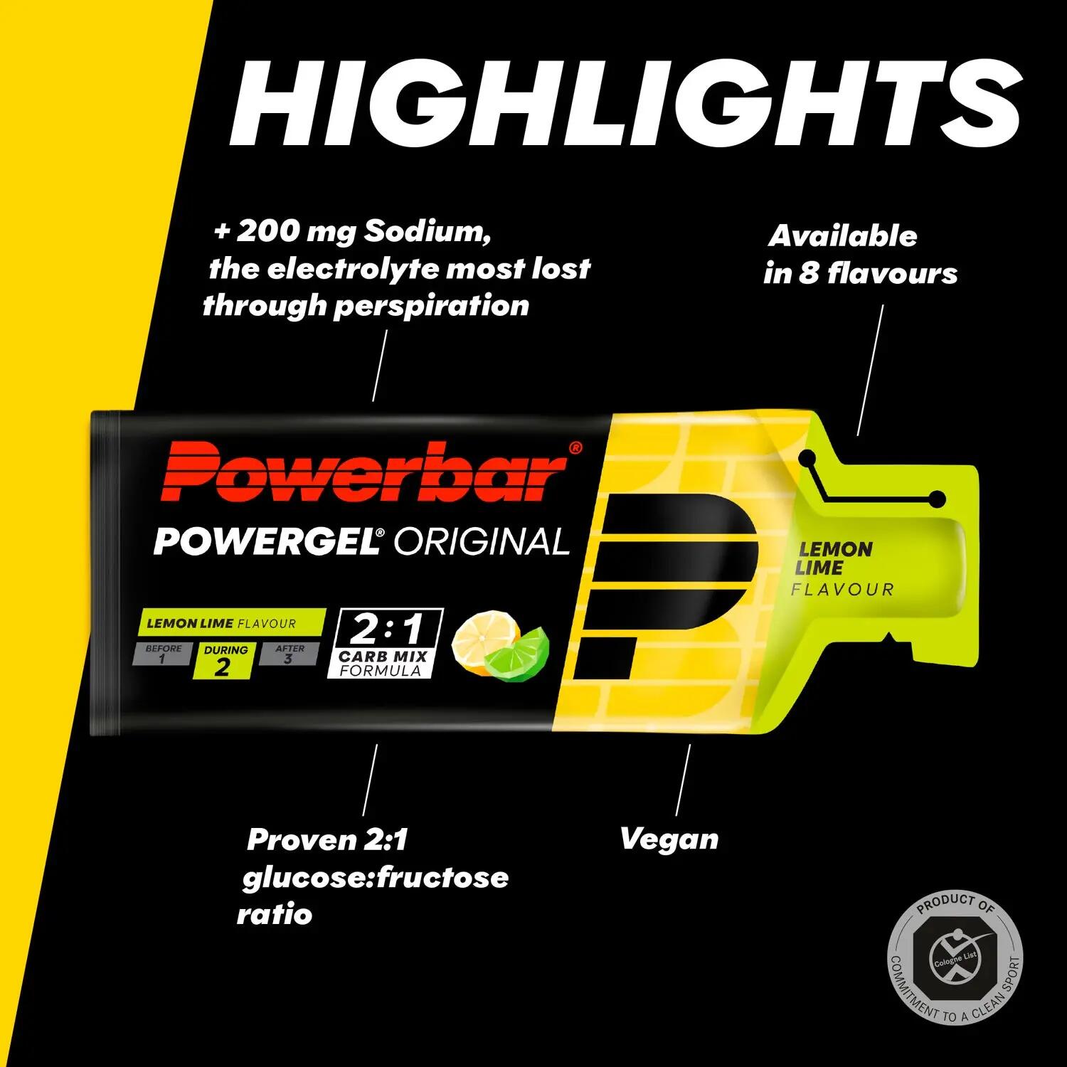 Gel Energético Powergel – Energía Inmediata para Entrenamiento PowerBar 3/3