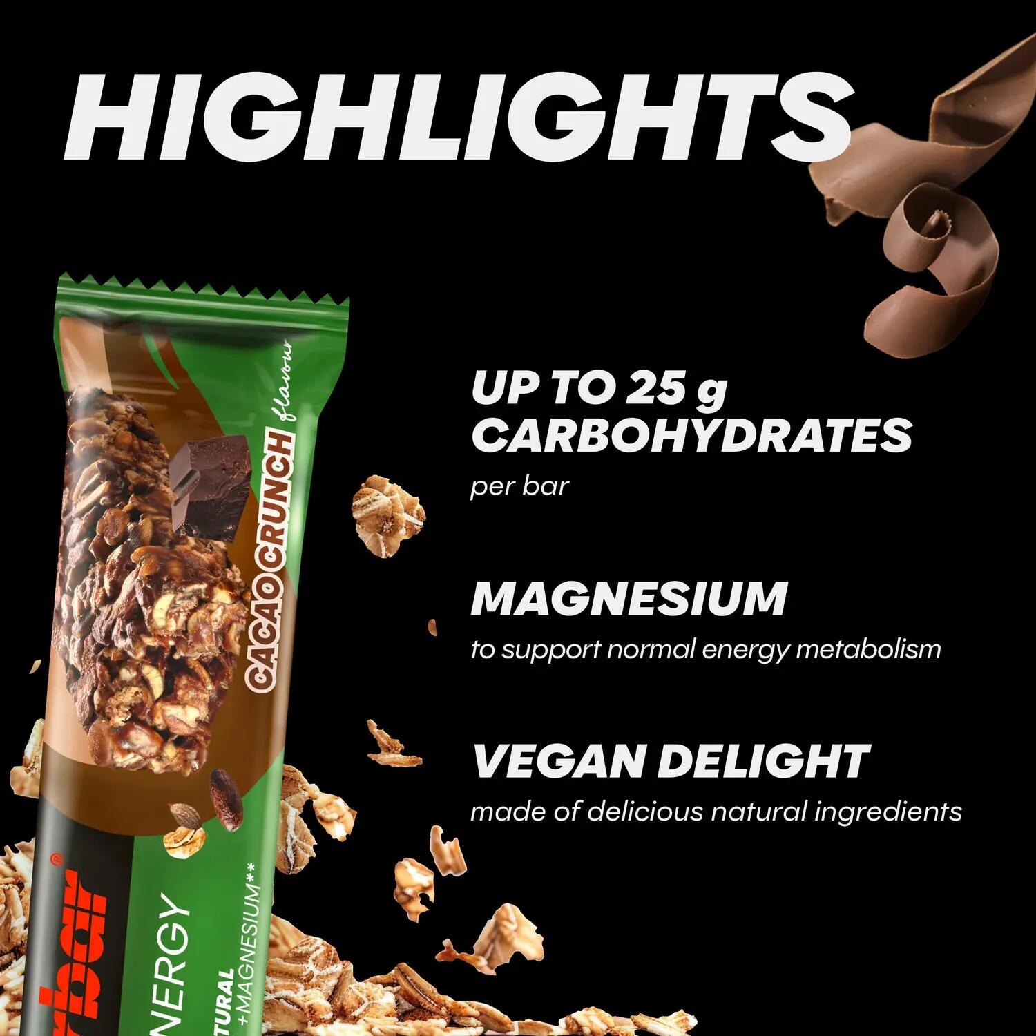 Baton energizant vegan PowerBar Natural Energy Cereal 40g - cacao crunch 3/3