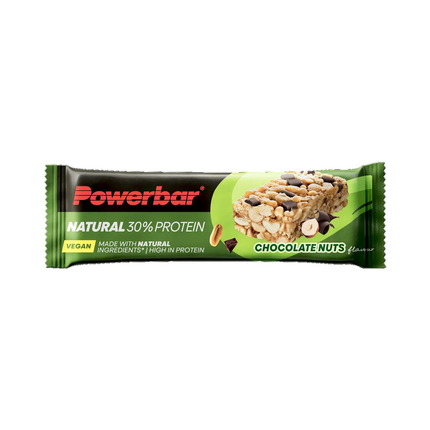 Baton proteic vegan PowerBar Natural Protein 40g - ciocolată și alune