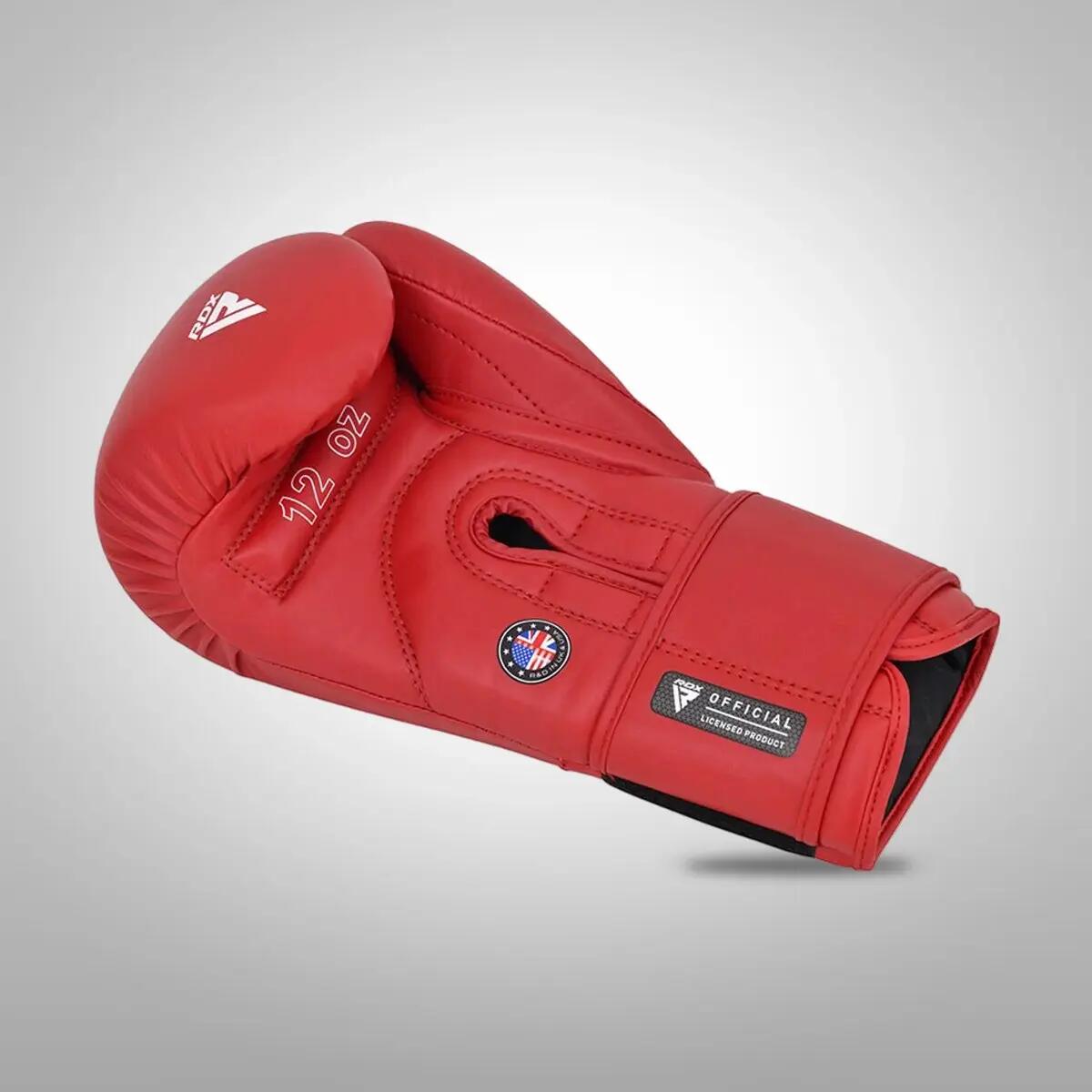 Luvas de boxe de competição amadora AS2 - Vermelho - 10 onças 5/7