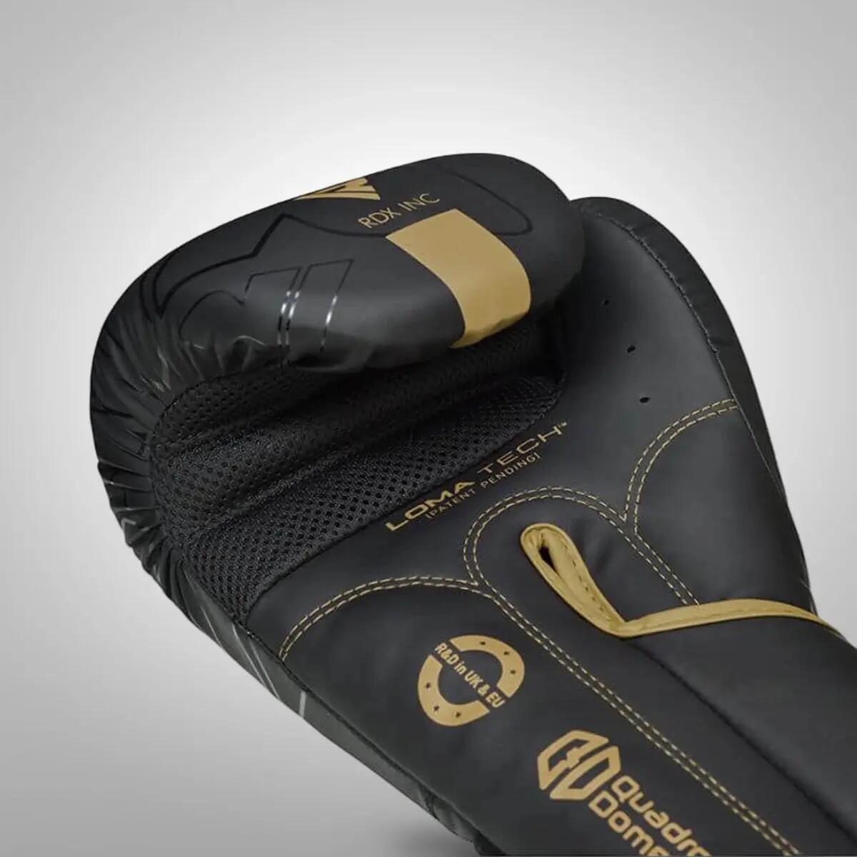 Gants de boxe RDX F6 Enfant – Noir/Or – 6oz 8/8