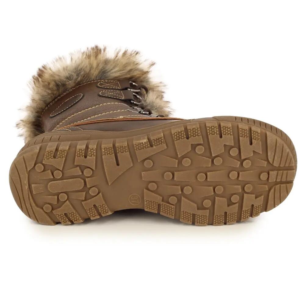 Snowboots Delmos kastanjebruin dames 4/4