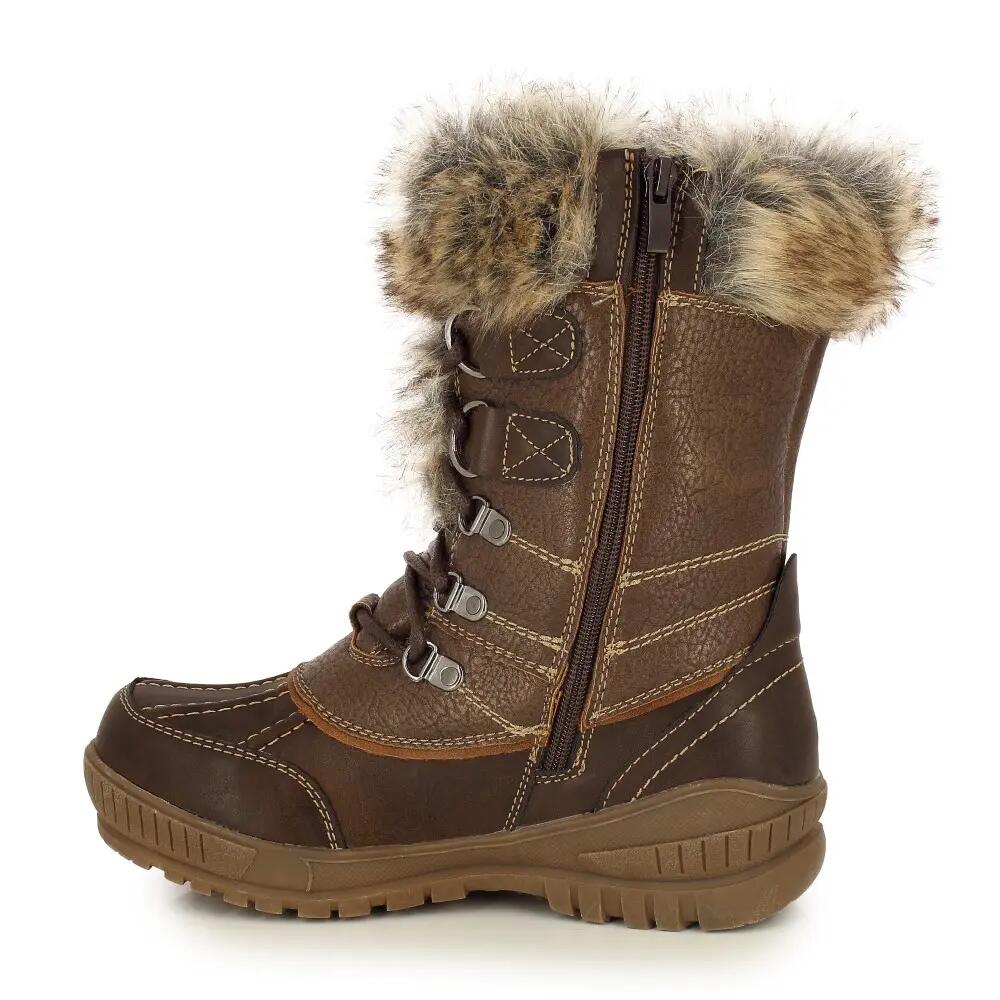 Snowboots Delmos kastanjebruin dames 2/4