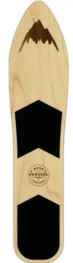 Burton The Throwback Snowboard - 100cm - Bruin 1/1