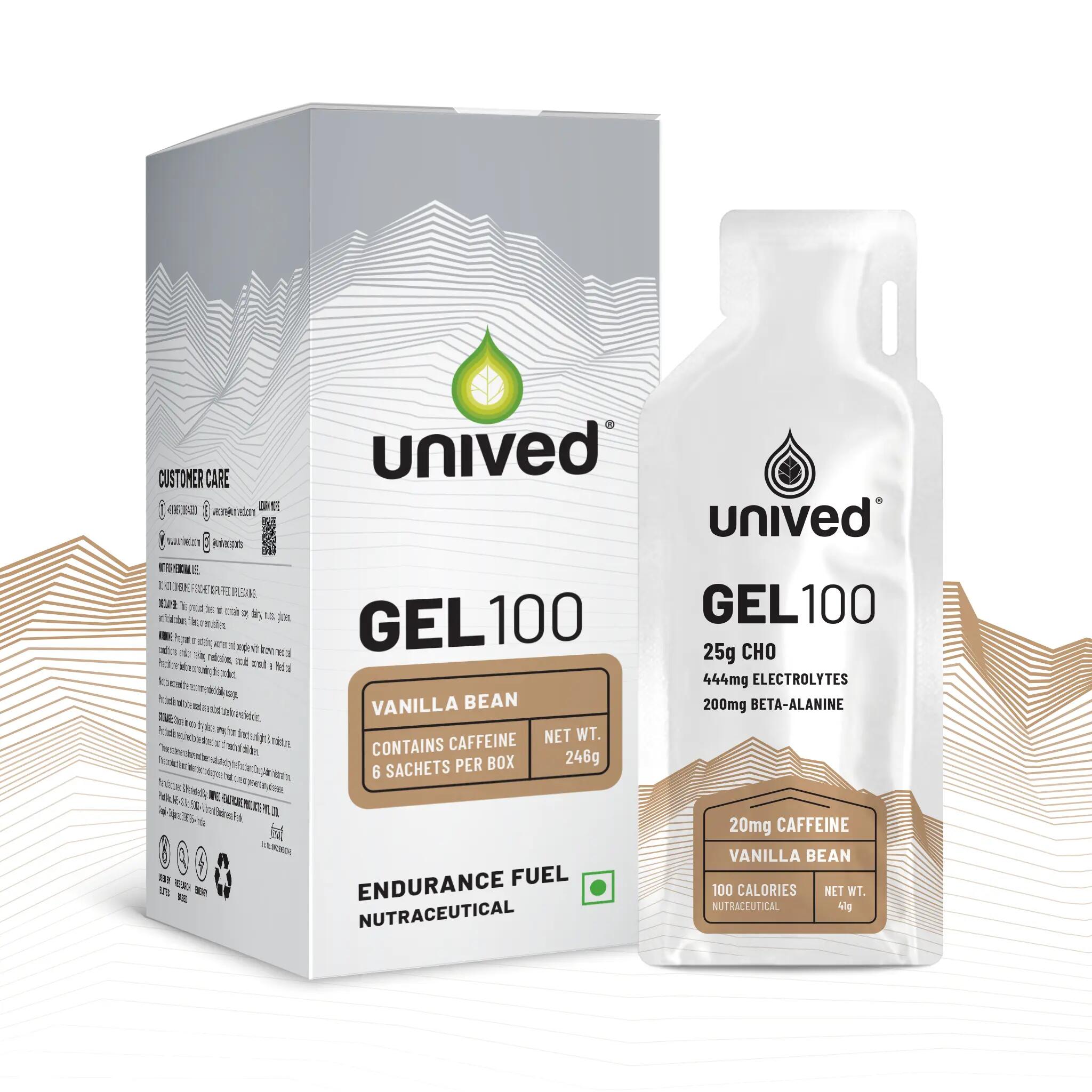 Gel-100-Vanilla-Bean-Box-of-6 Sachets -  1