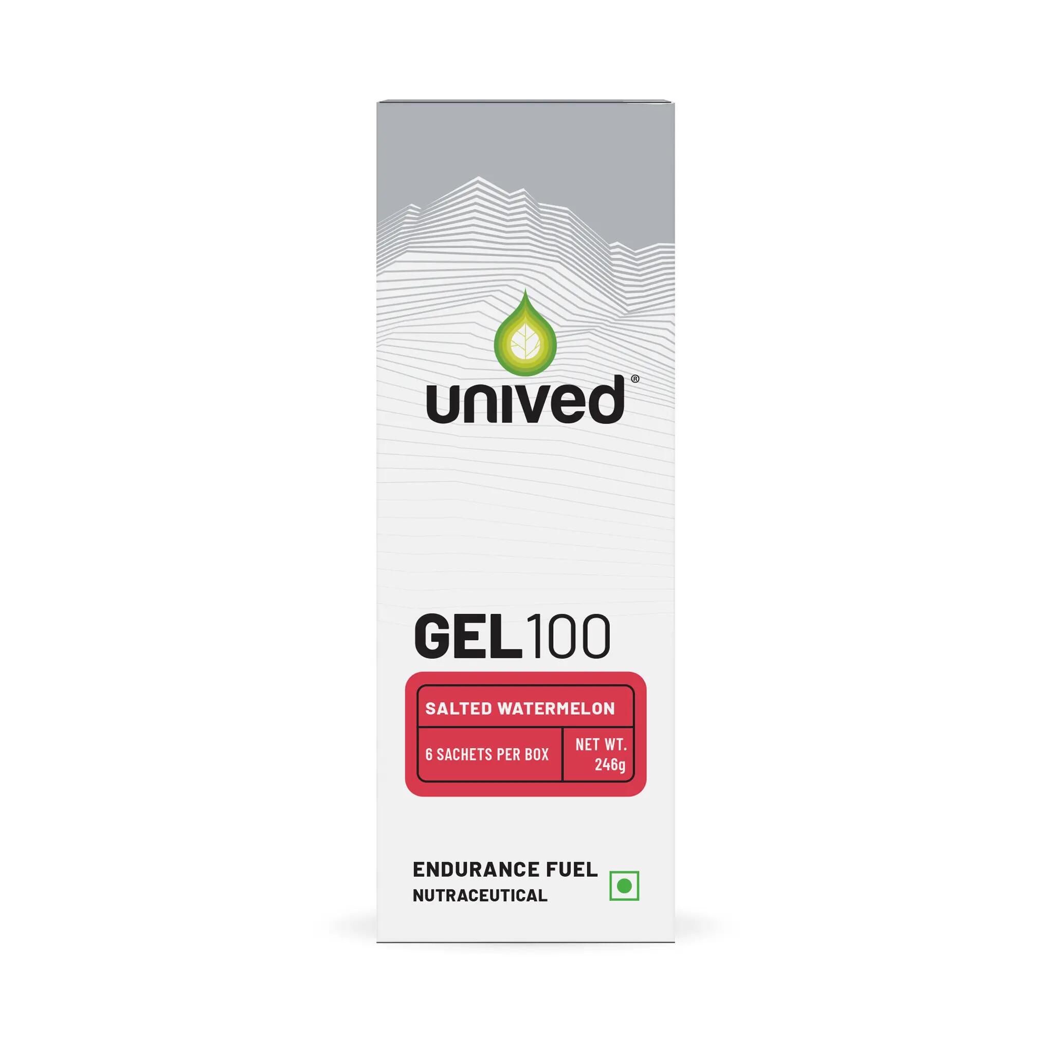 Gel 100 -Salted Watermelon- Box of 6 Sachets -  2