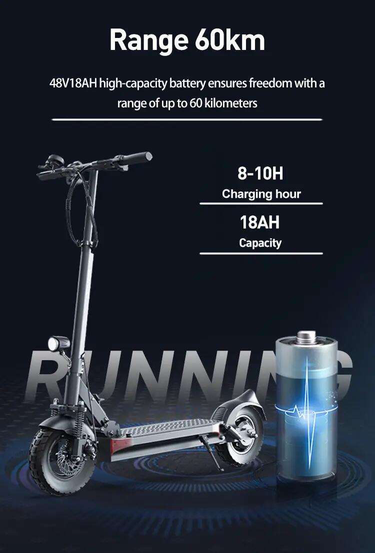 Patinete eléctrico JOYOR Y6-S, 48V 18Ah, neumáticos 10", plegable 7/11