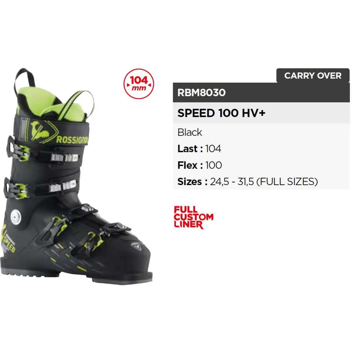 Men's Speed 100 Hv+ Ski Boots 3/6